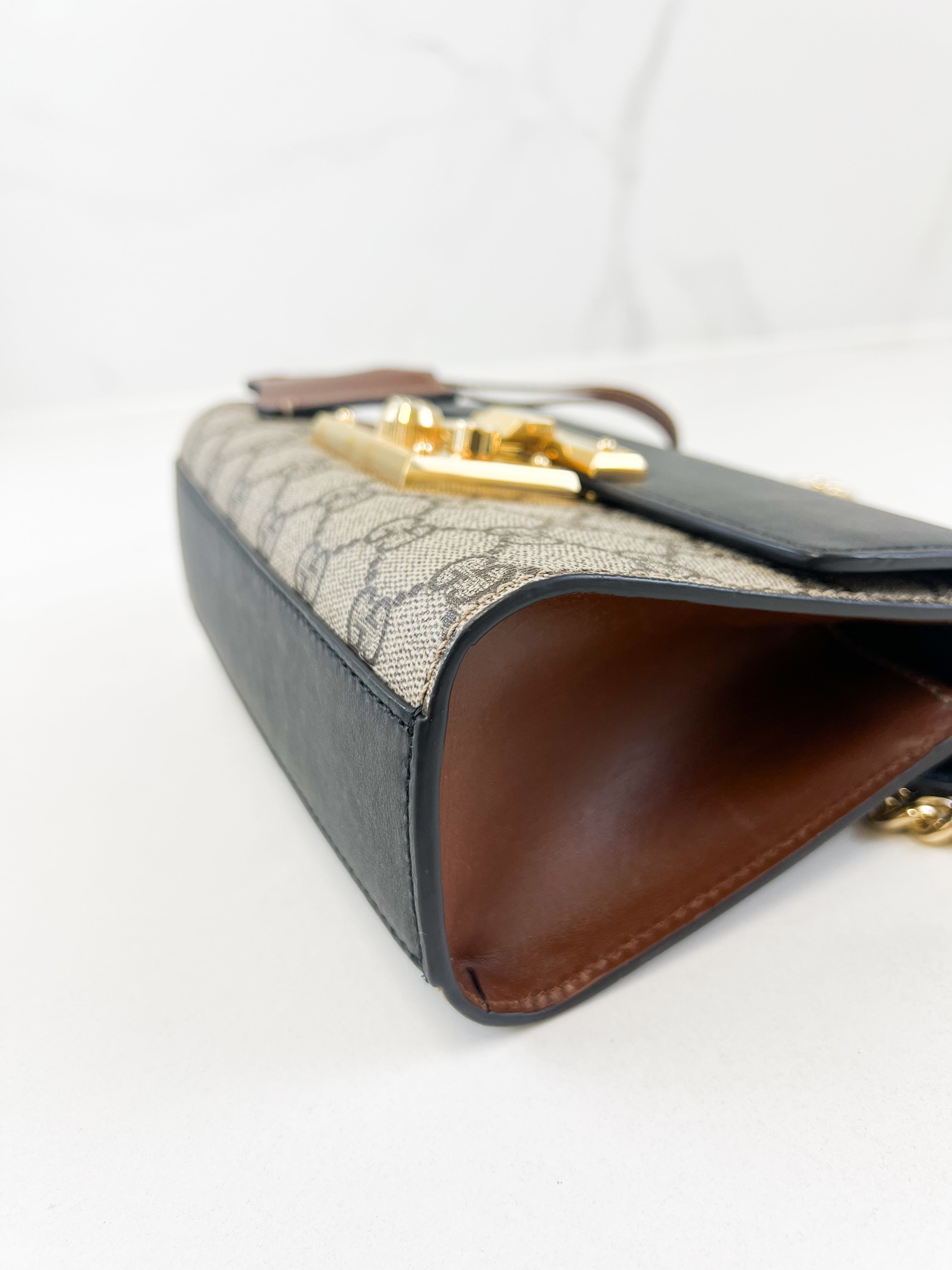 Gucci GG Supreme Small Padlock Shoulder Bag