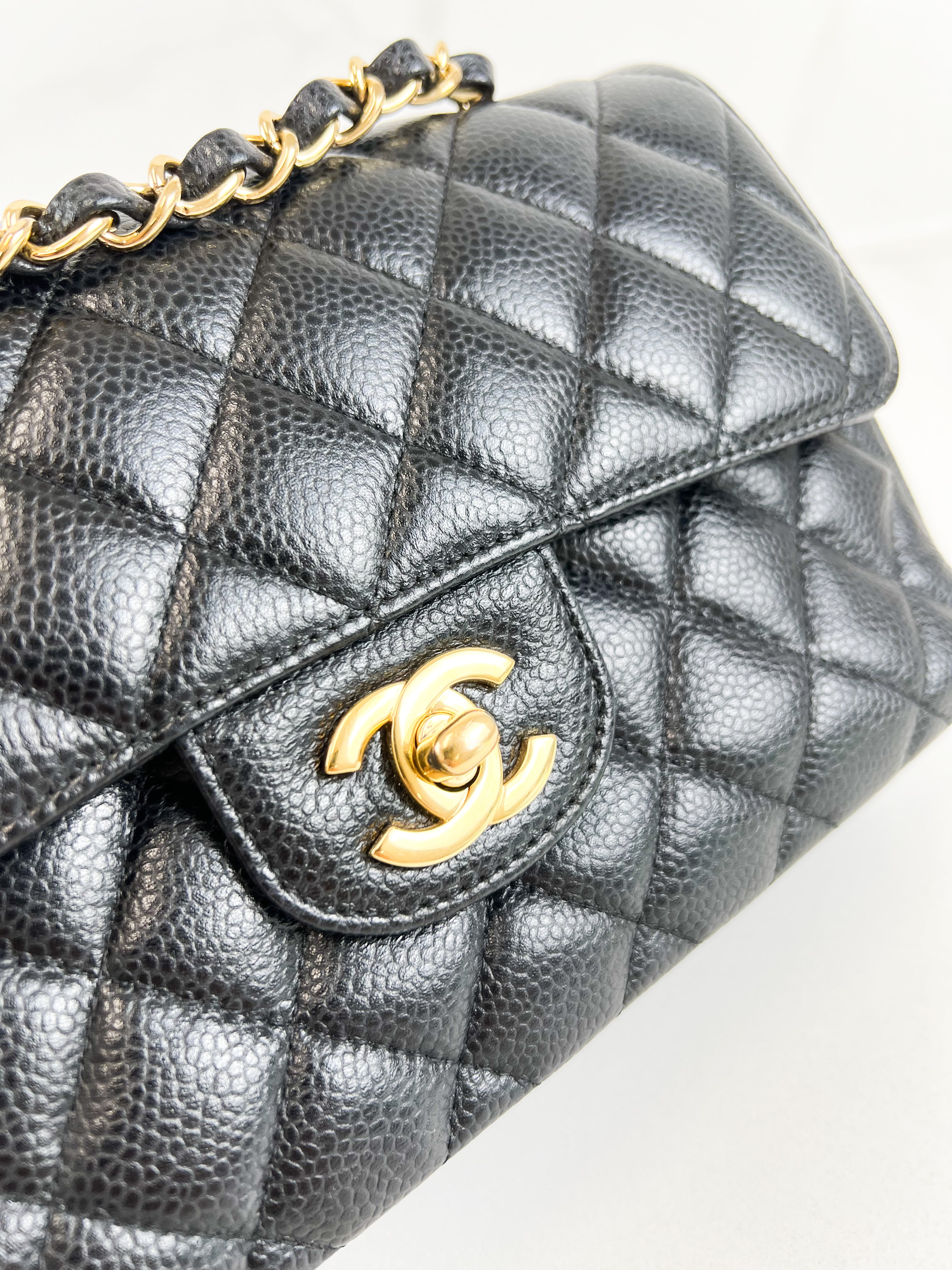 Chanel Small Classic Double Flap Caviar Shoulder Bag
