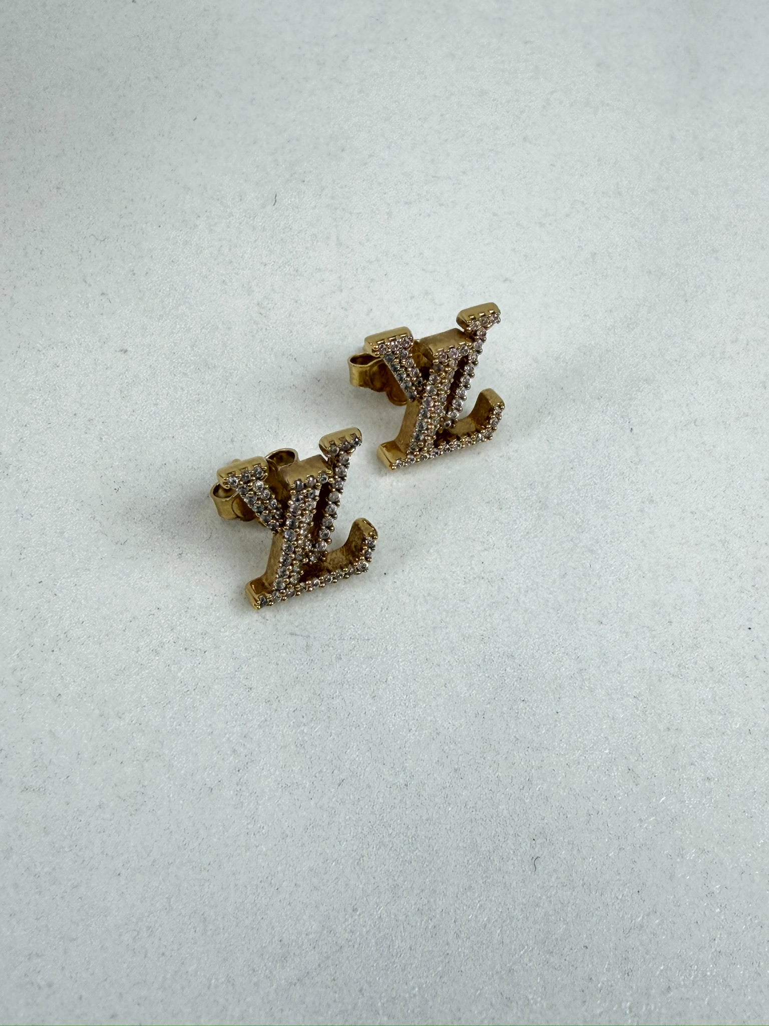 Louis Vuitton Iconic Crystal LV Studs