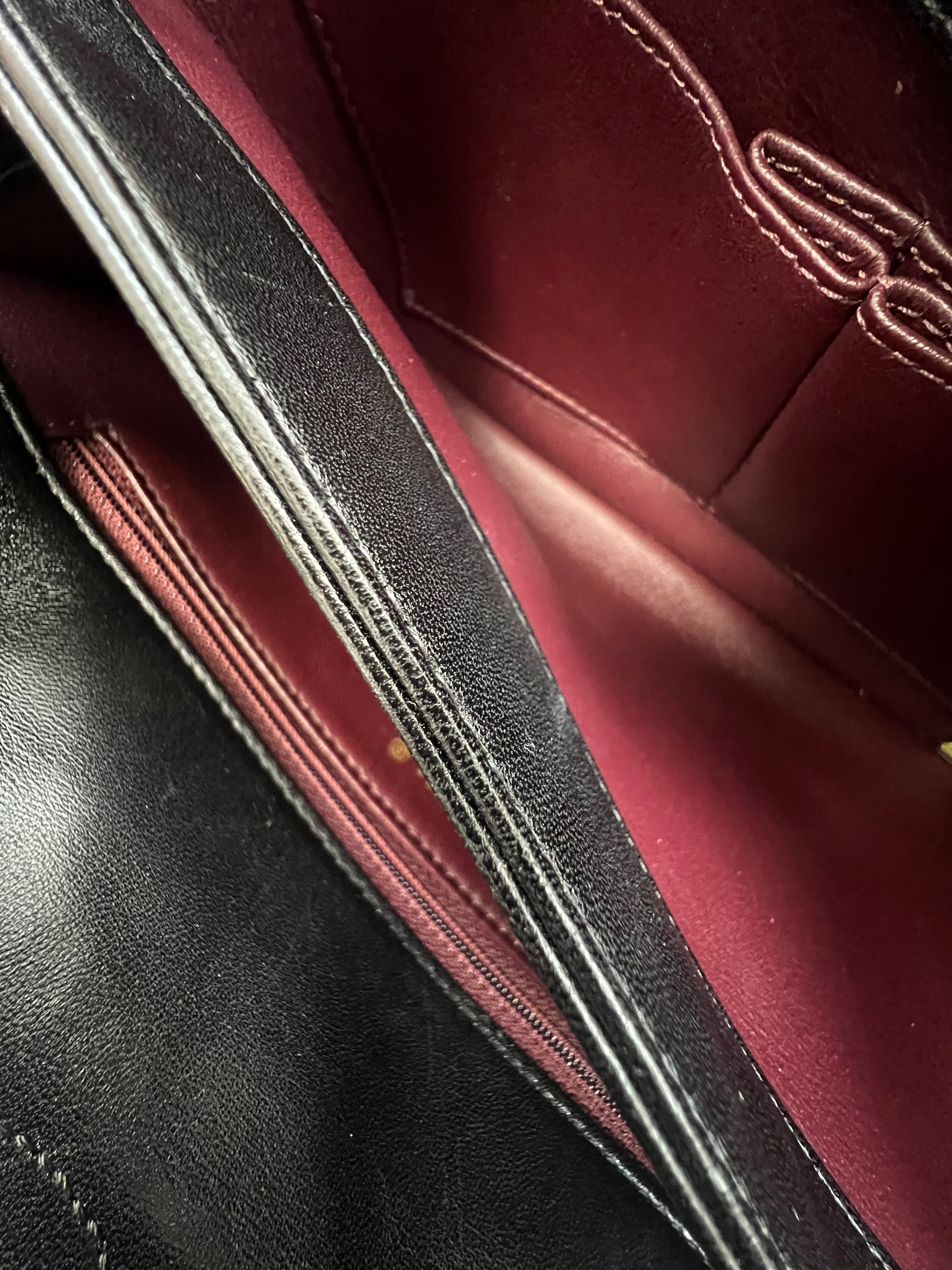 Chanel Small Lambskin Trendy Flap Bag in Black with GHW