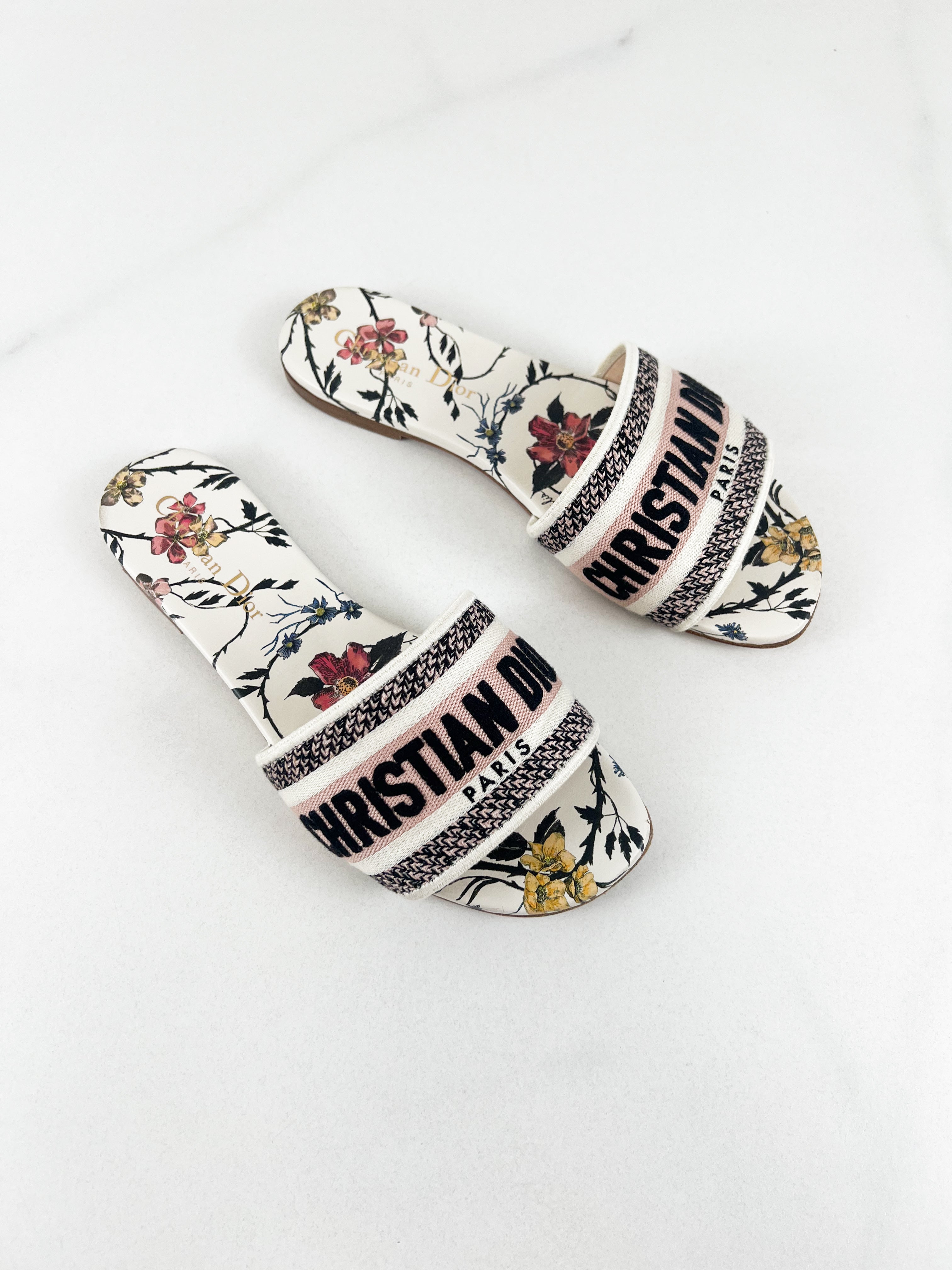 Christian Dior Dway Slides Size 36