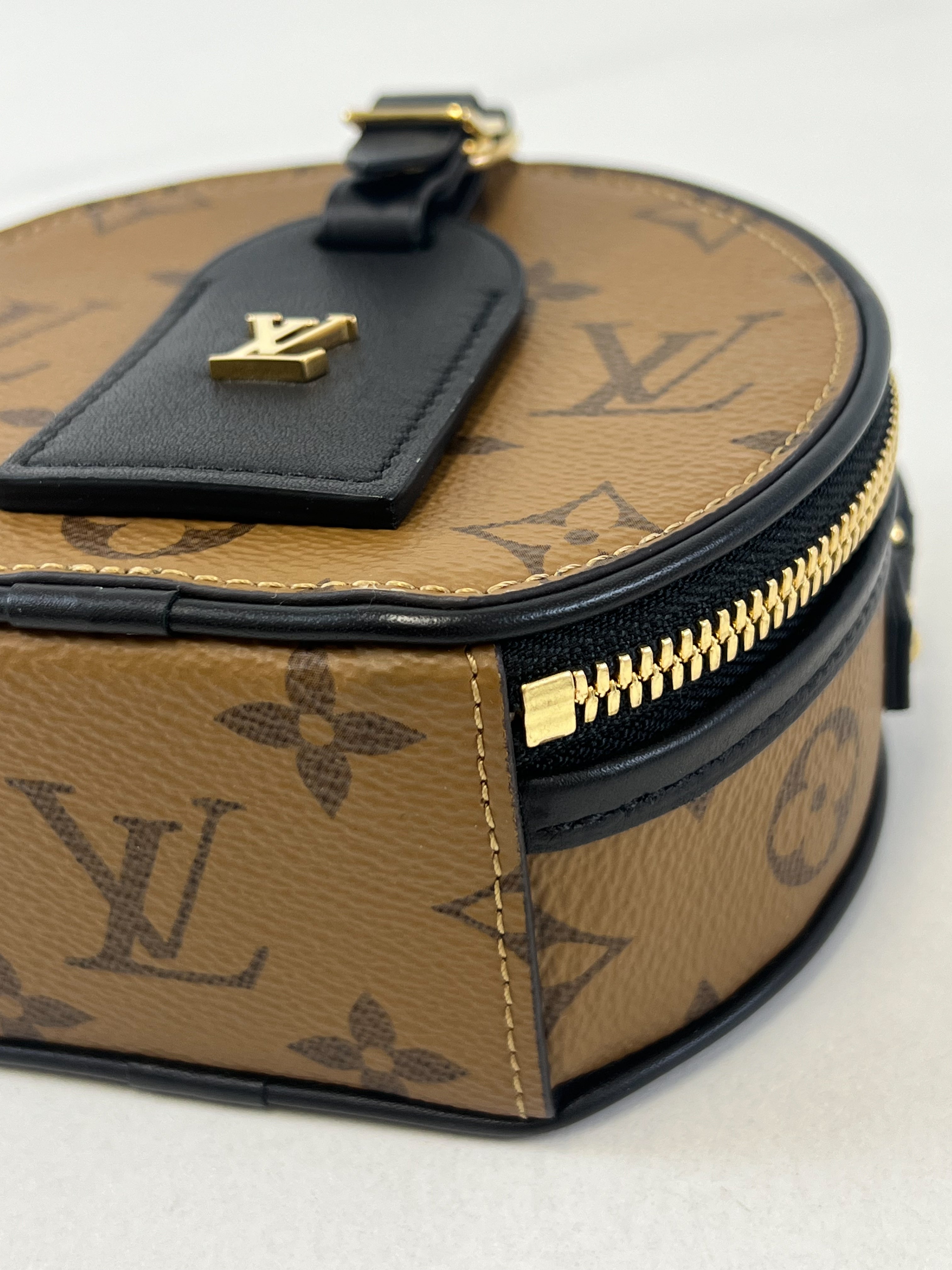 Louis Vuitton Boite Chapeau Mini in Monogram Reverse Canvas