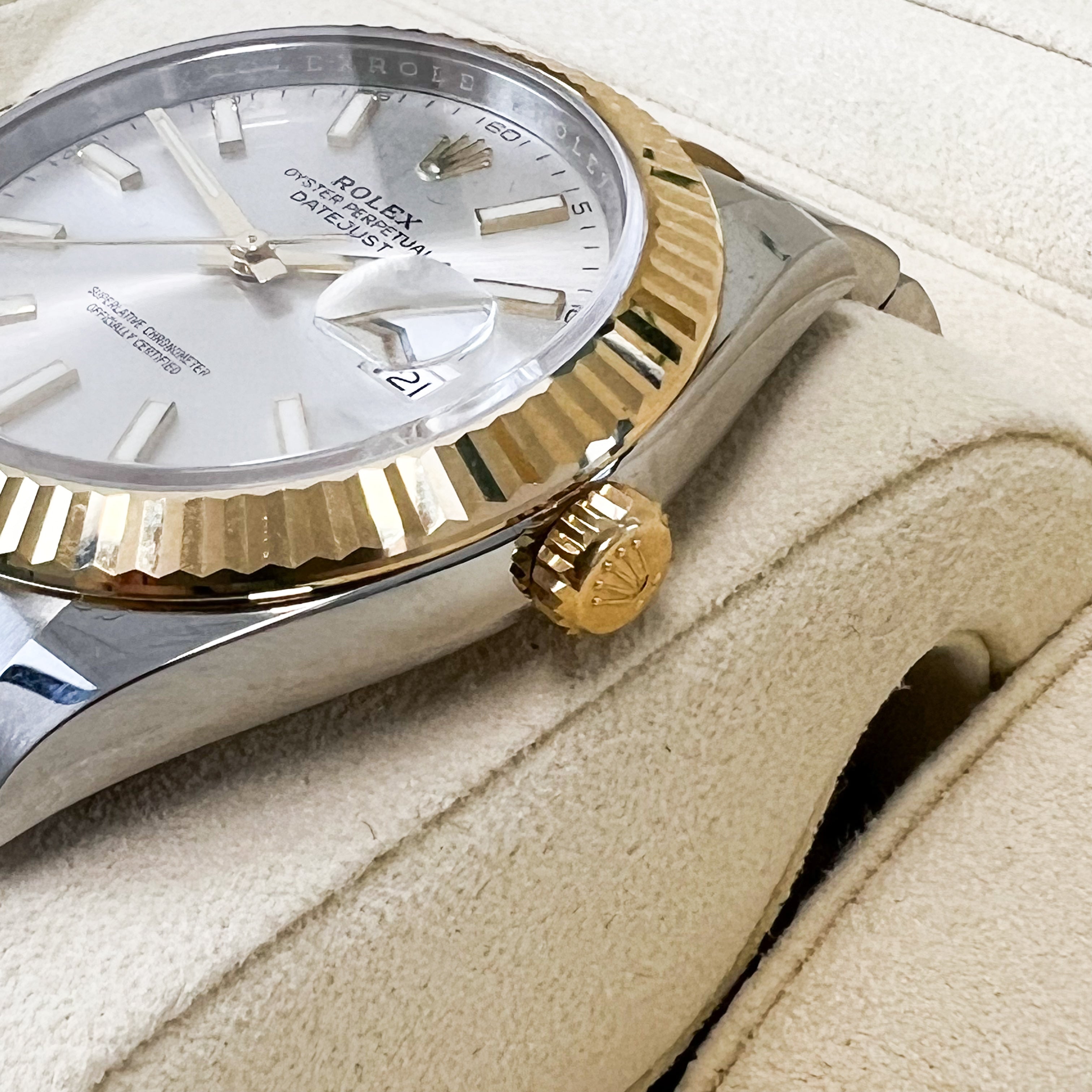Rolex Datejust 41mm Silver Dial Oyster Perpetual Two-Tone
