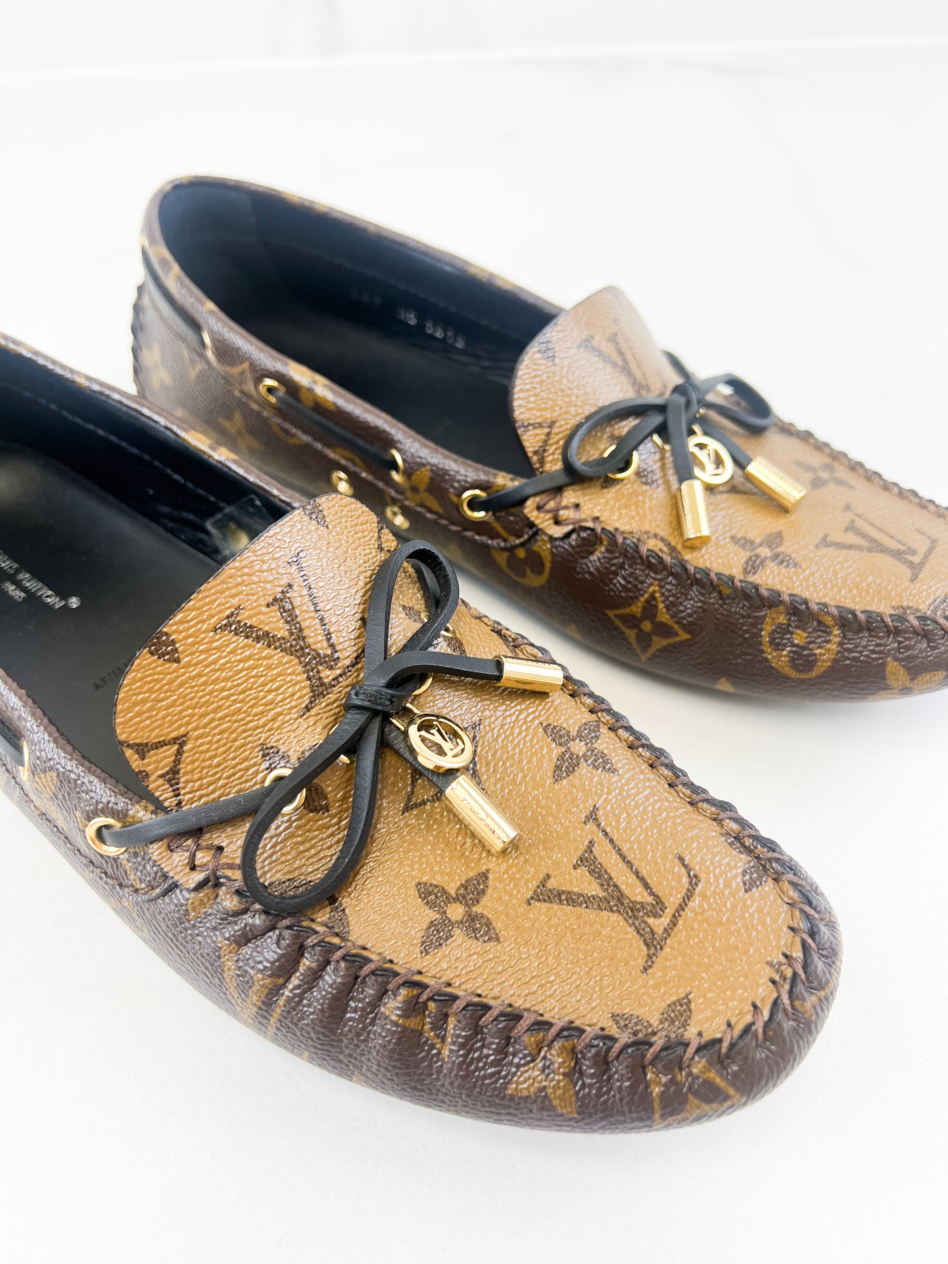 Louis Vuitton Monogram Canvas Gloria Loafer Size 41