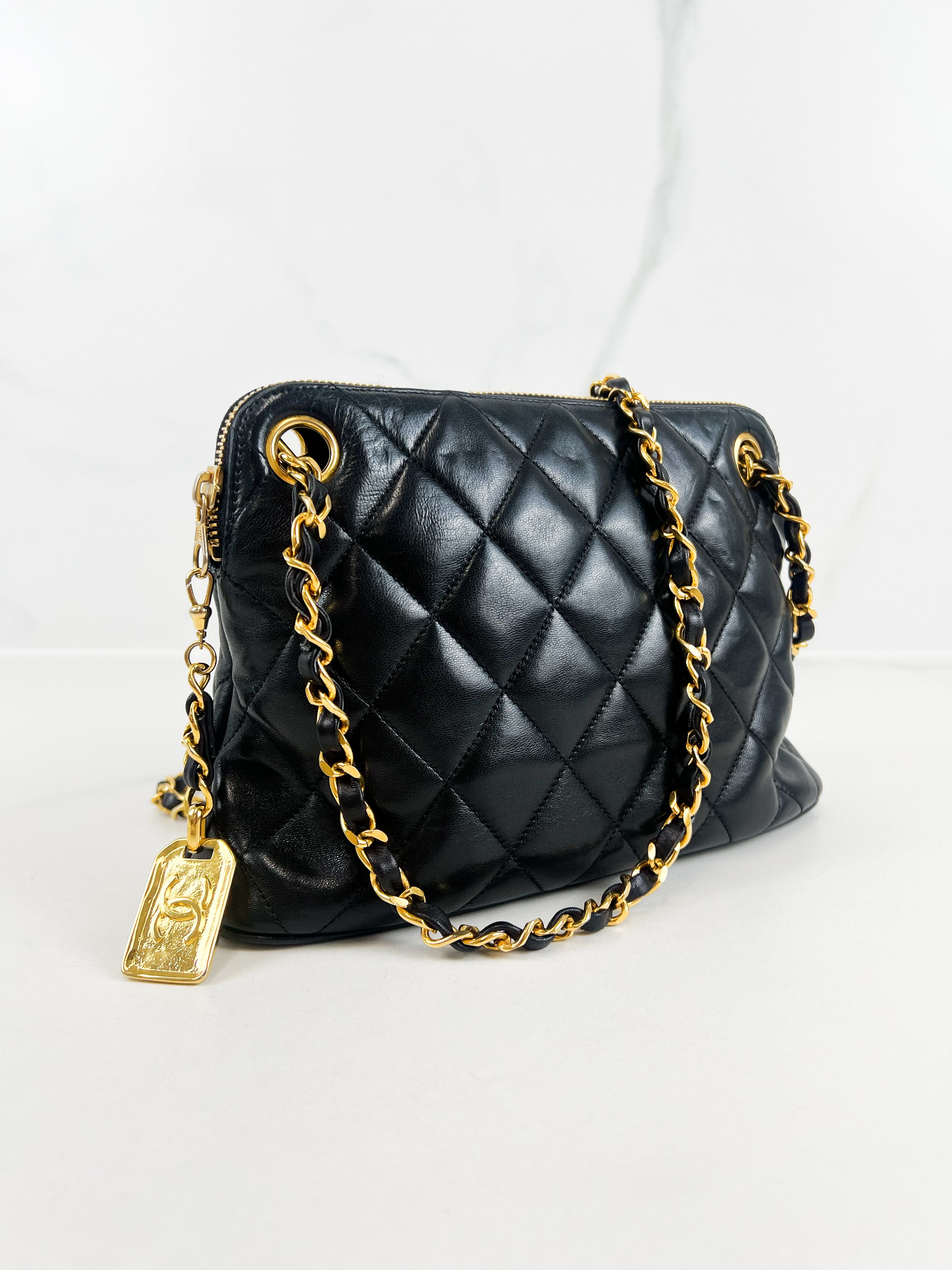 Chanel Vintage Matelasse Chain Shoulder Bag with GHW