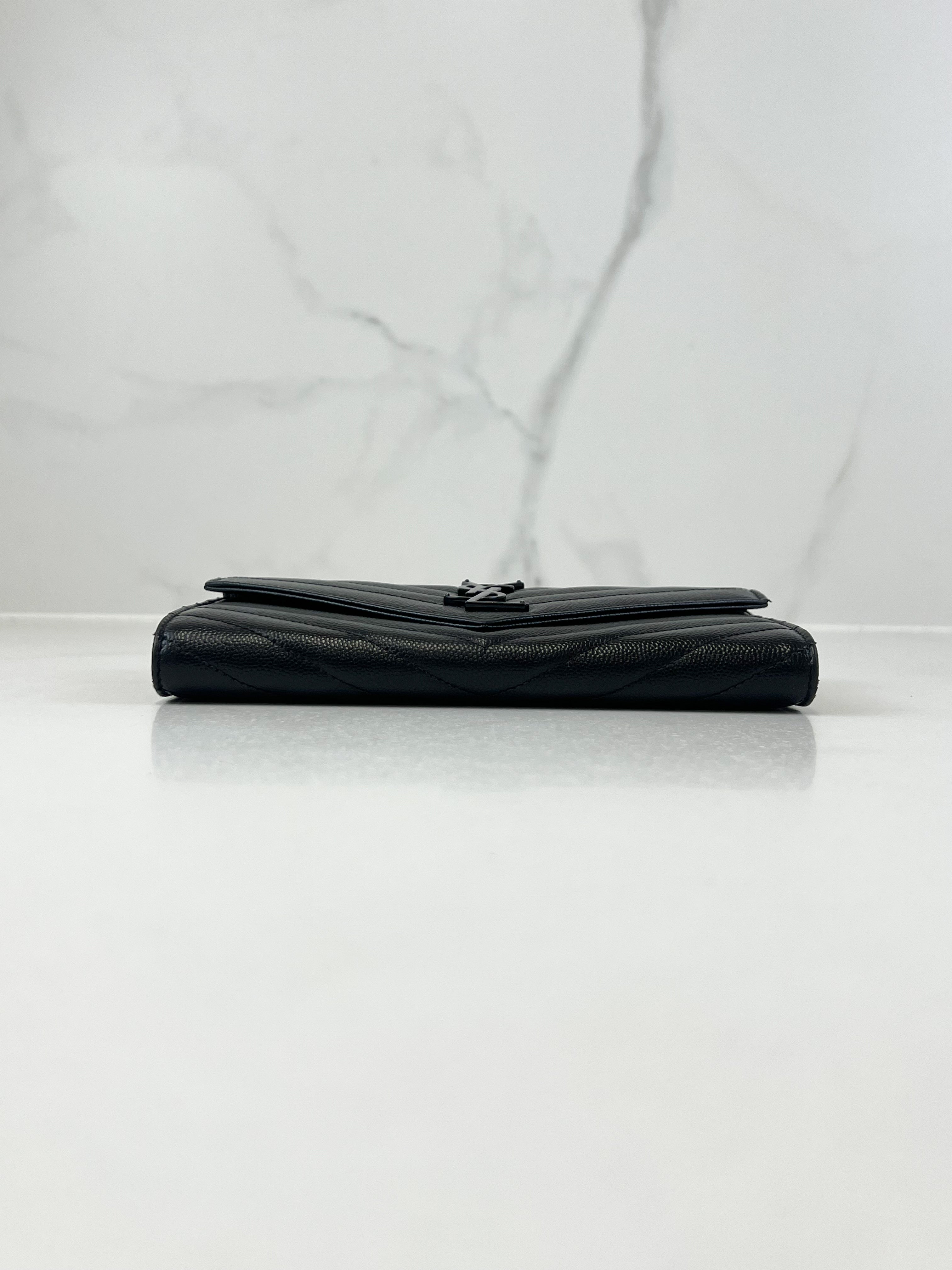 Saint Laurent Cassandre Matelasse Large Wallet