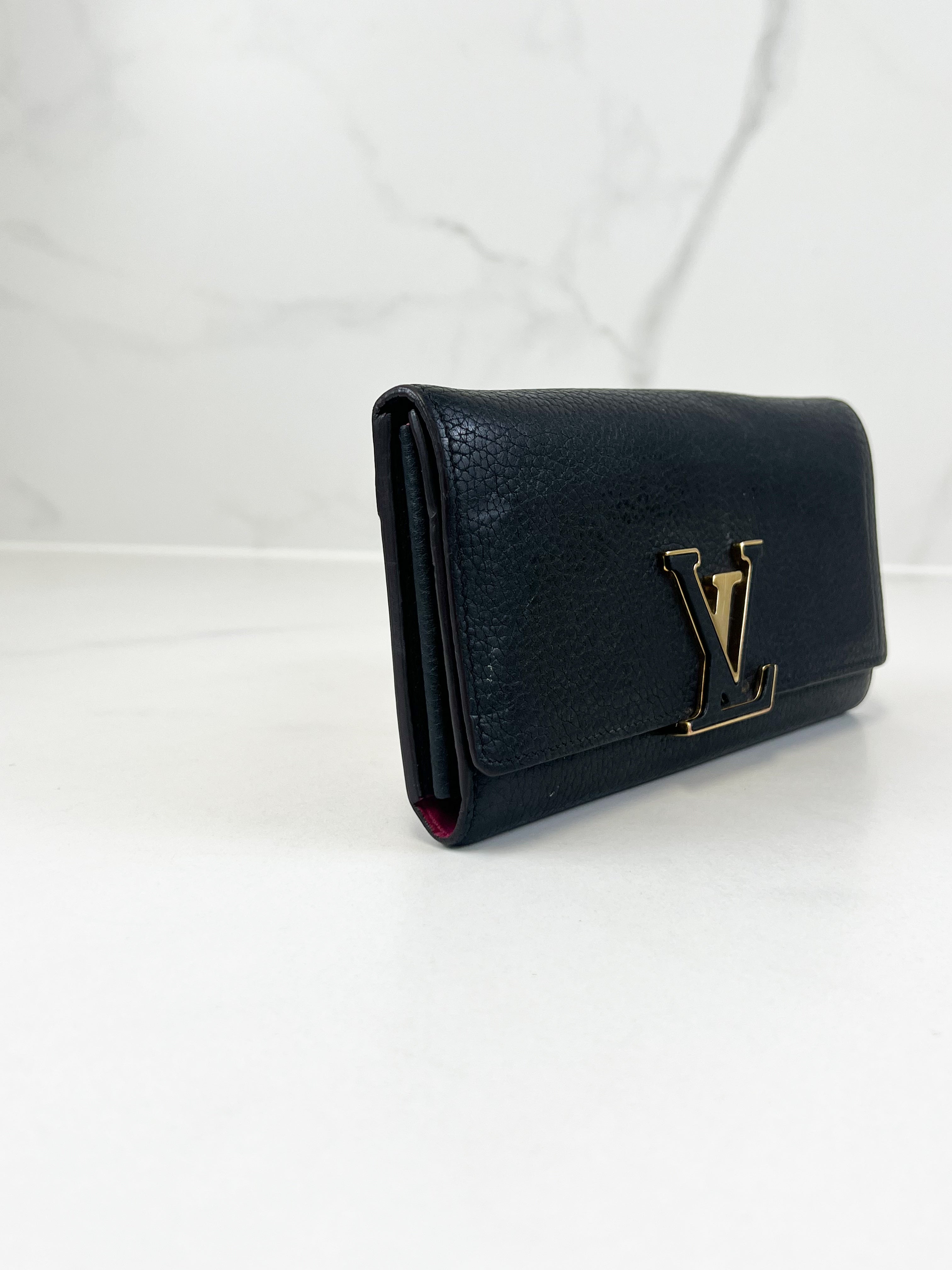 Louis Vuitton Capucines Wallet in Taurillon Leather