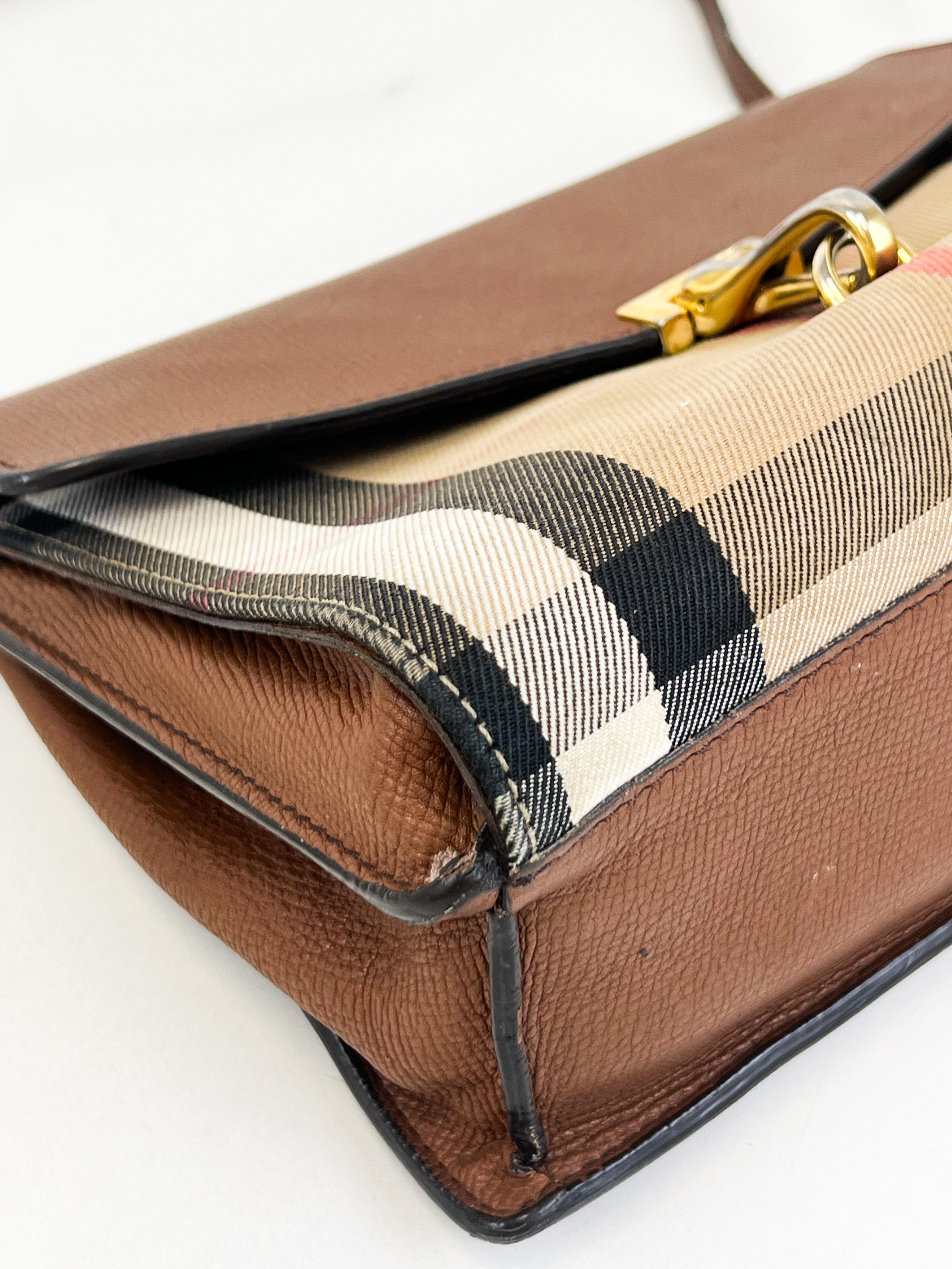 Burberry Macken Small Check Crossbody Bag