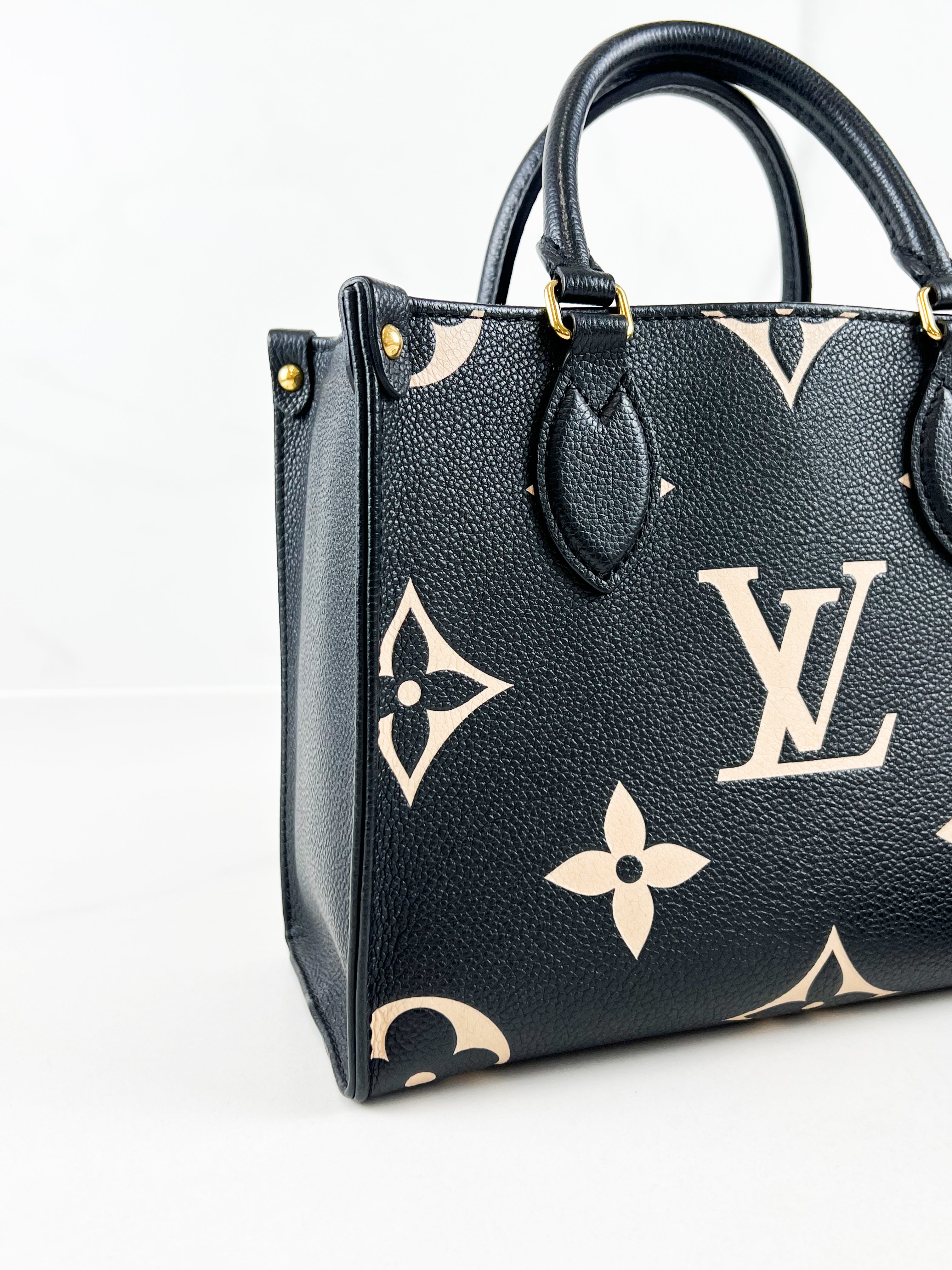 Louis Vuitton Onthego PM Black Bi-Colour
