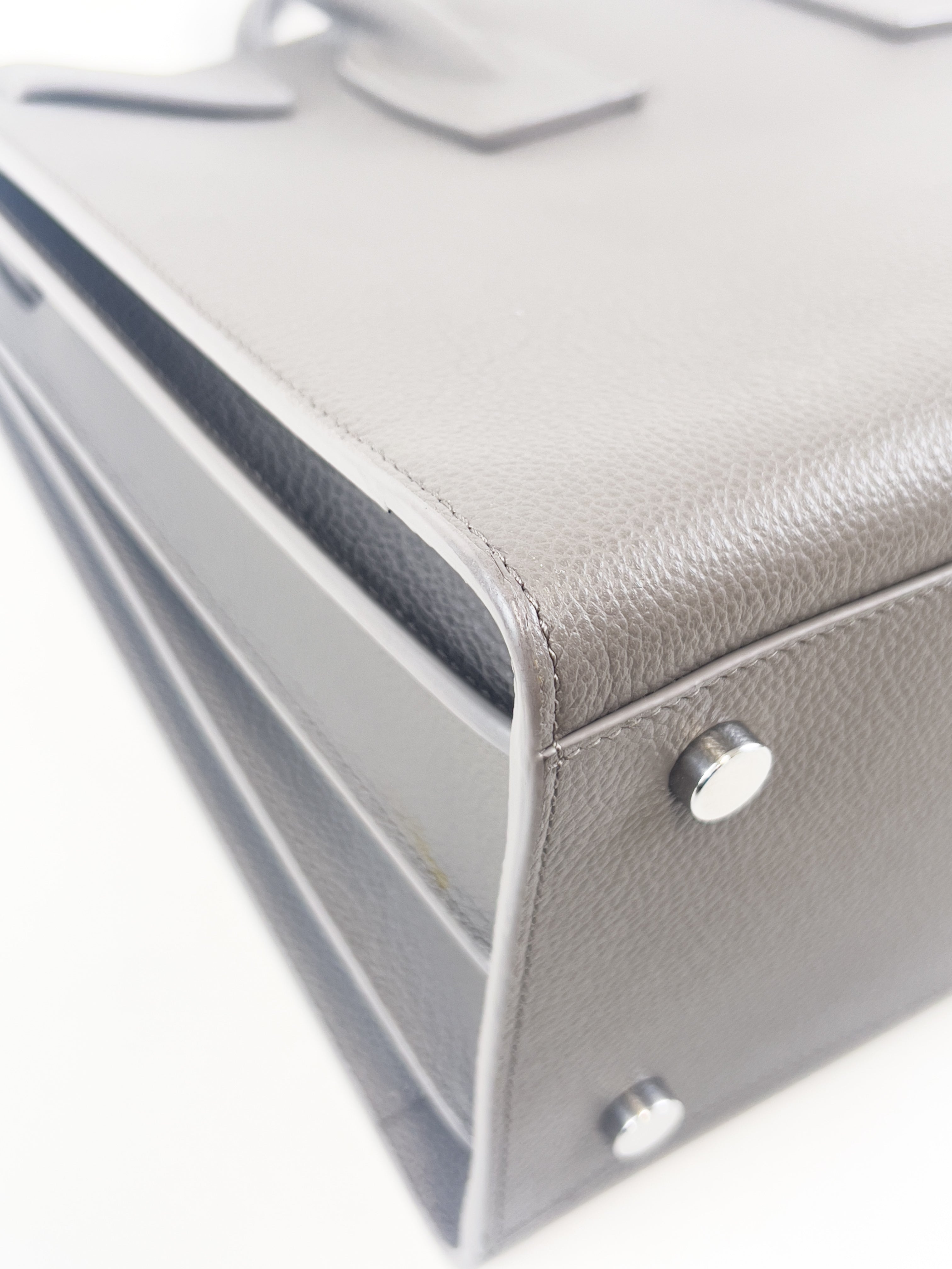 Saint Laurent Grey Large Sac De Jour with SHW