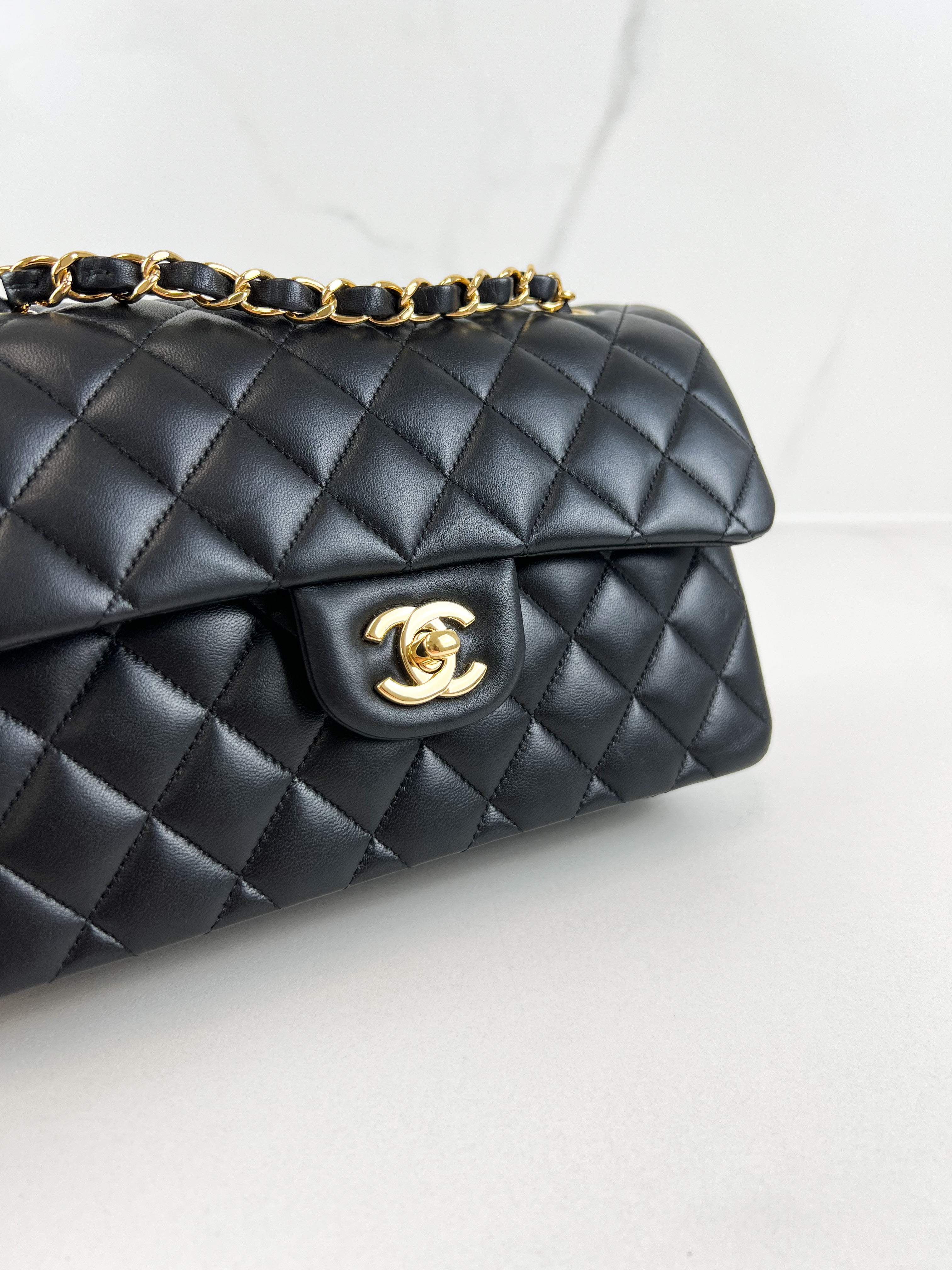Chanel Small Classic Double Flap Calfskin Shoulder Bag