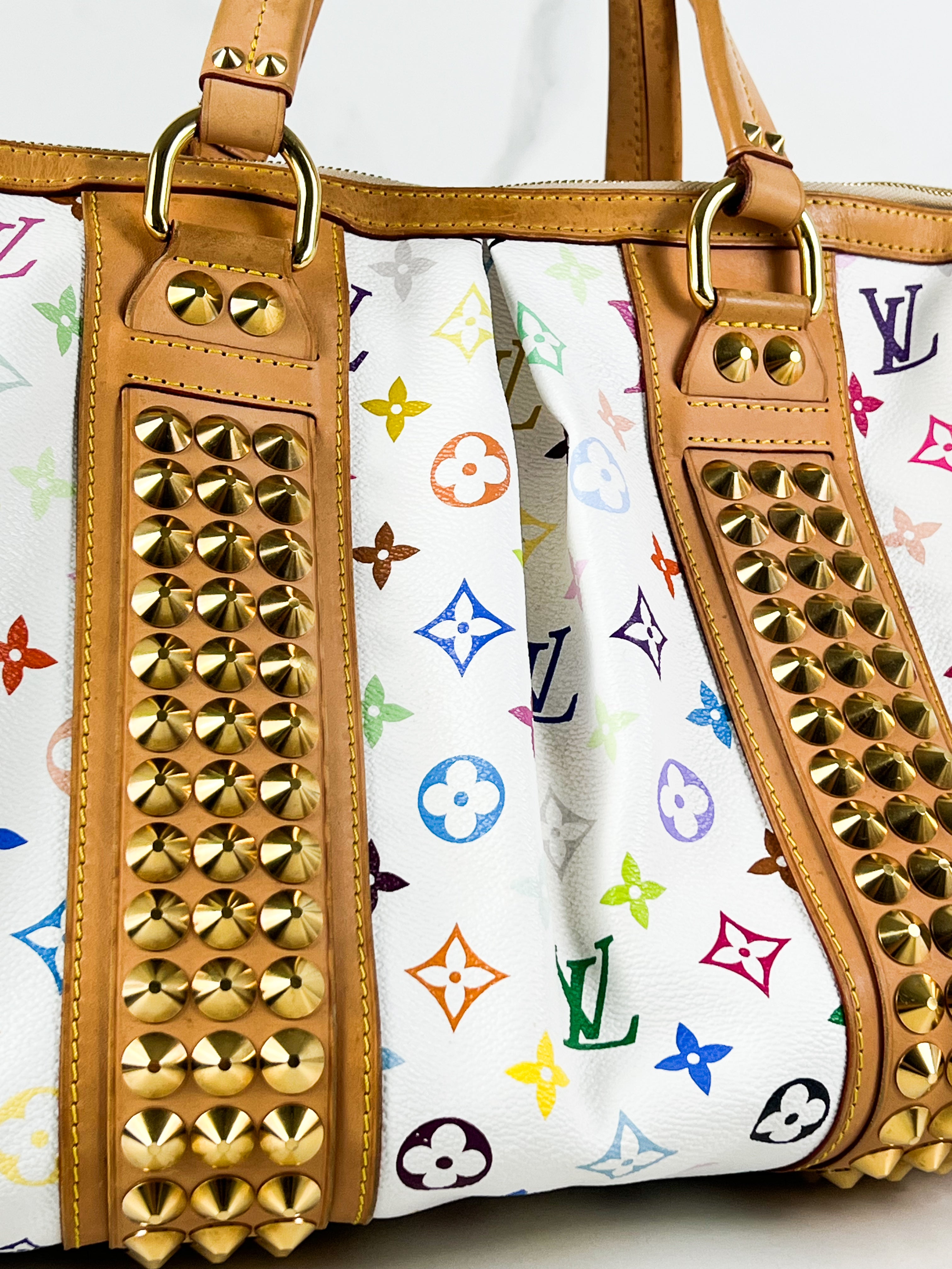 Louis Vuitton White Monogram Multicolour Courtney Bag