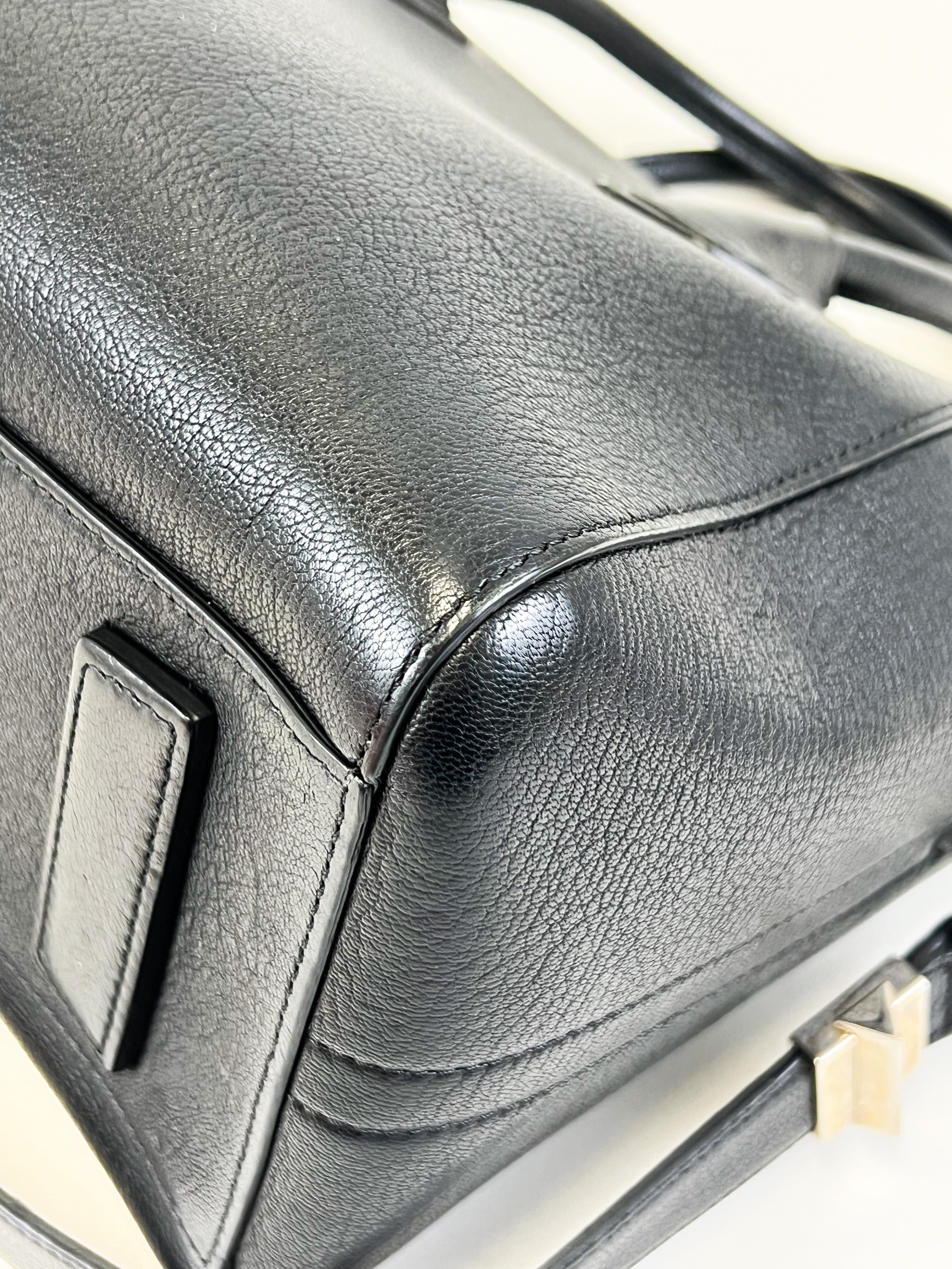 Givenchy Antigona Grained Leather Small Black Shoulder Bag