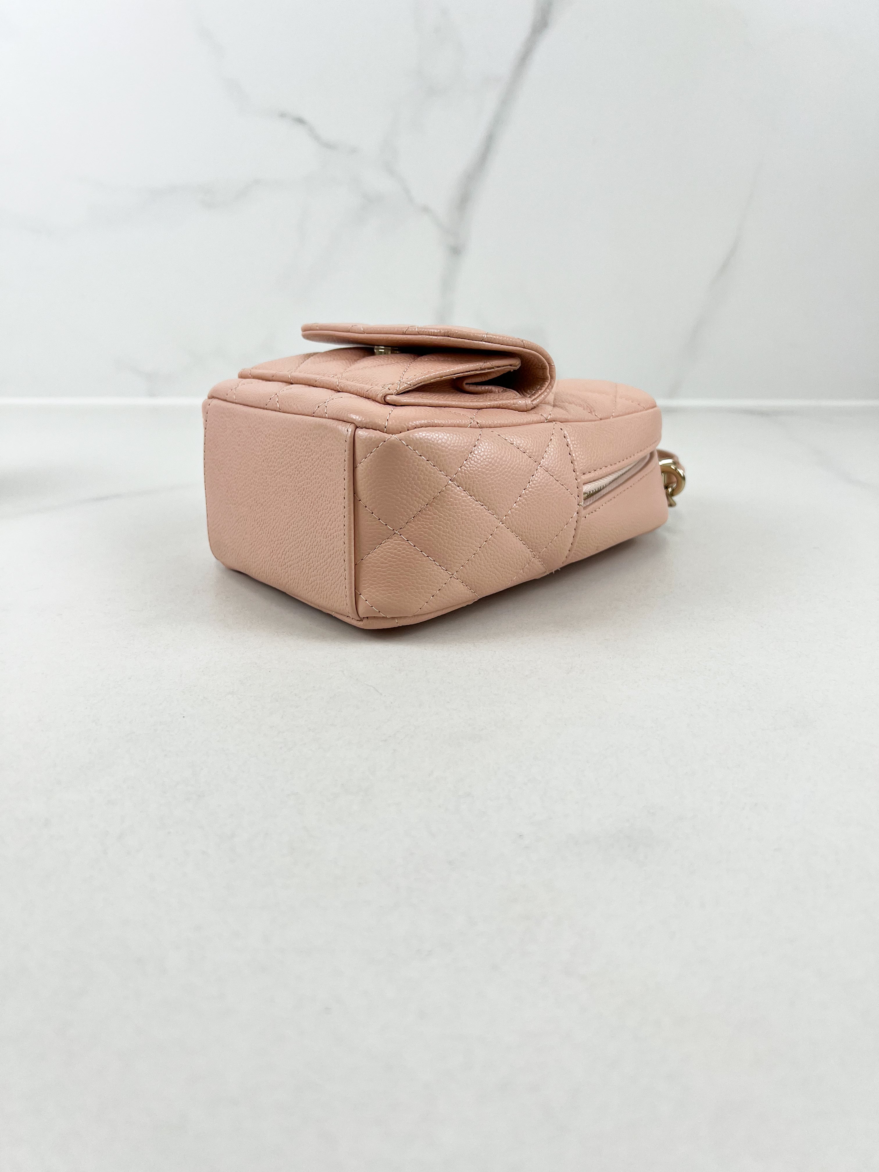 Chanel 24C Mini Backpack in Pink Caviar Leather