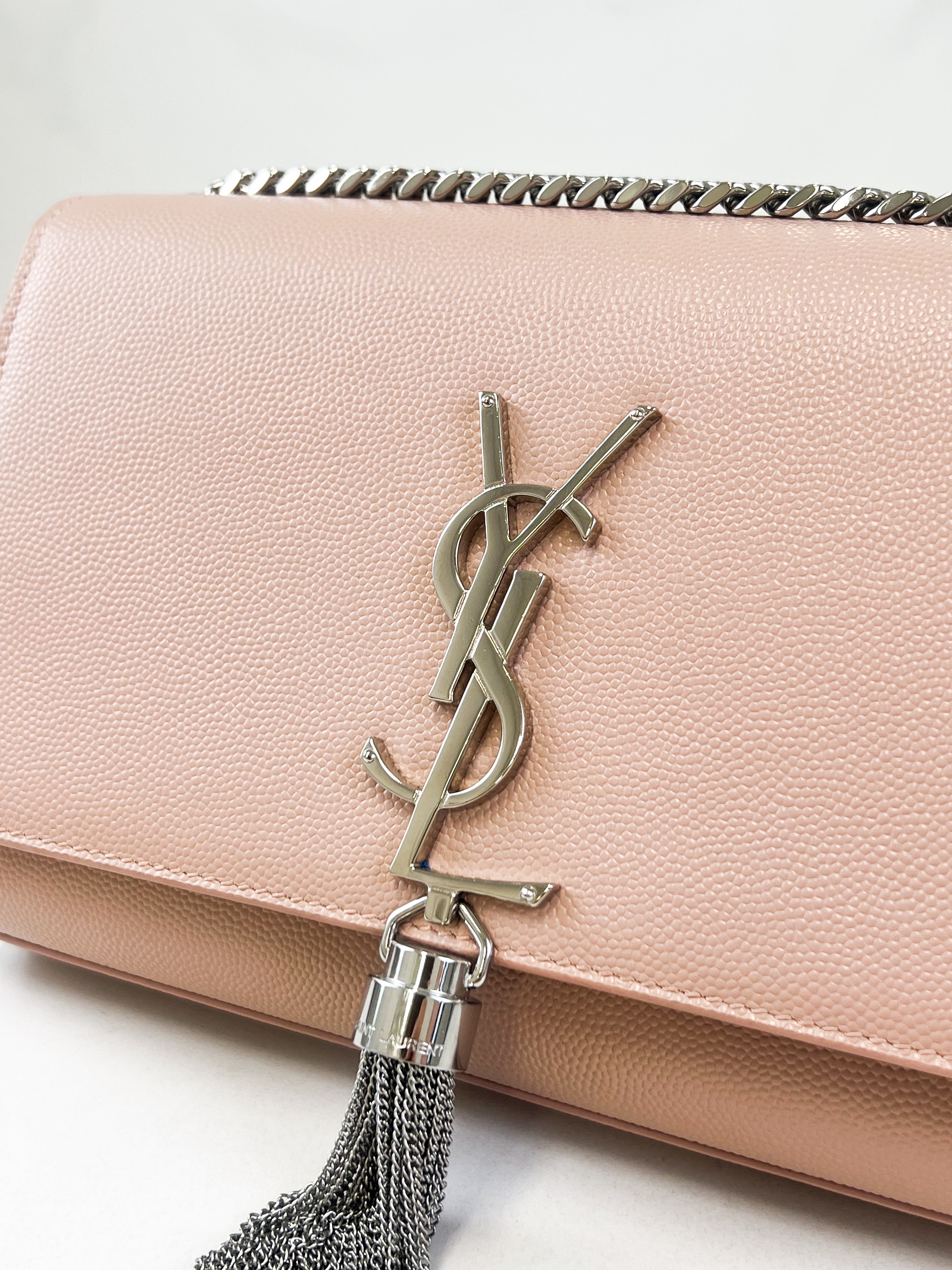 Saint Laurent Kate Tassel Chain Wallet