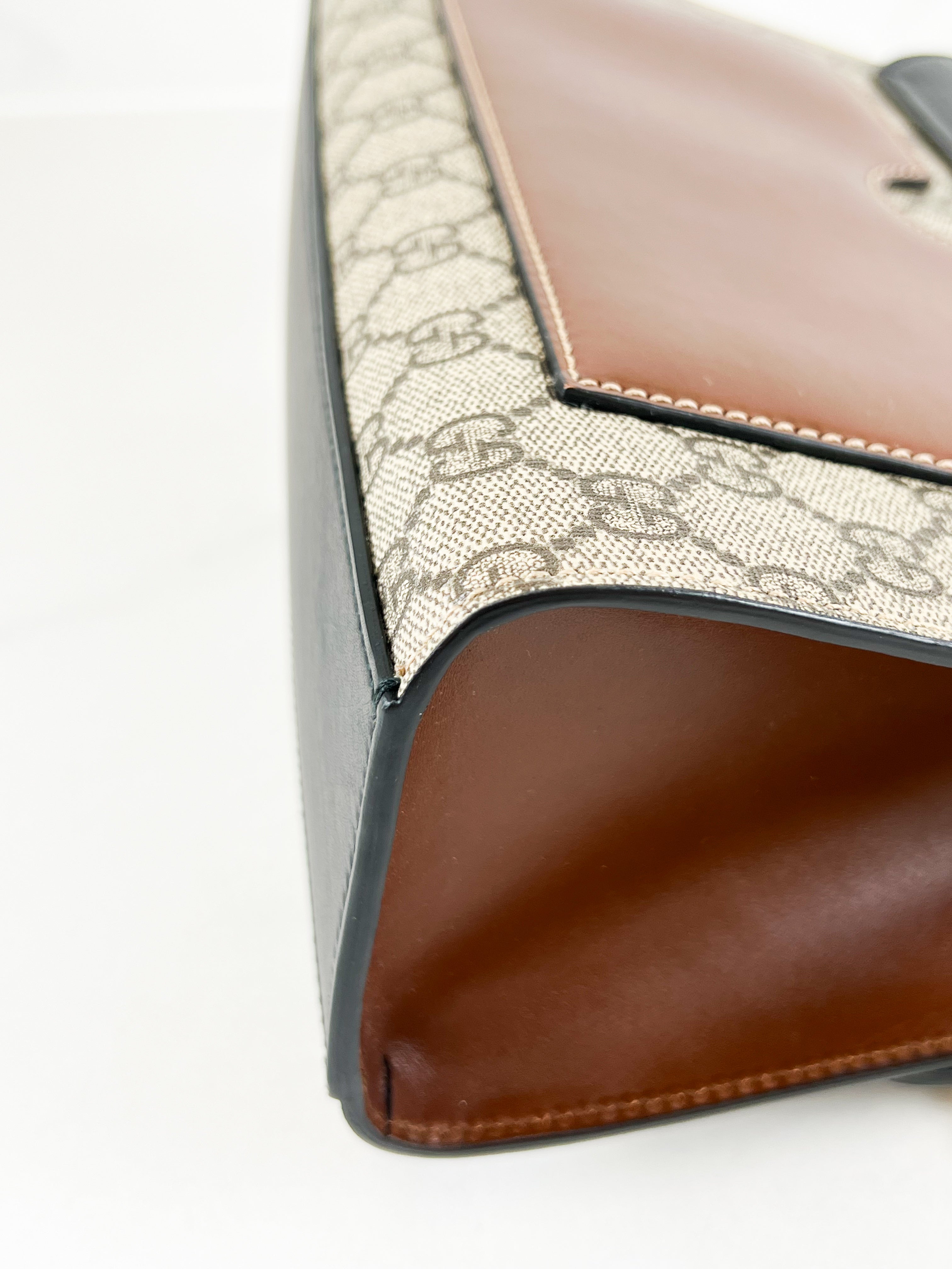 Gucci GG Supreme Large Padlock Shoulder Bag