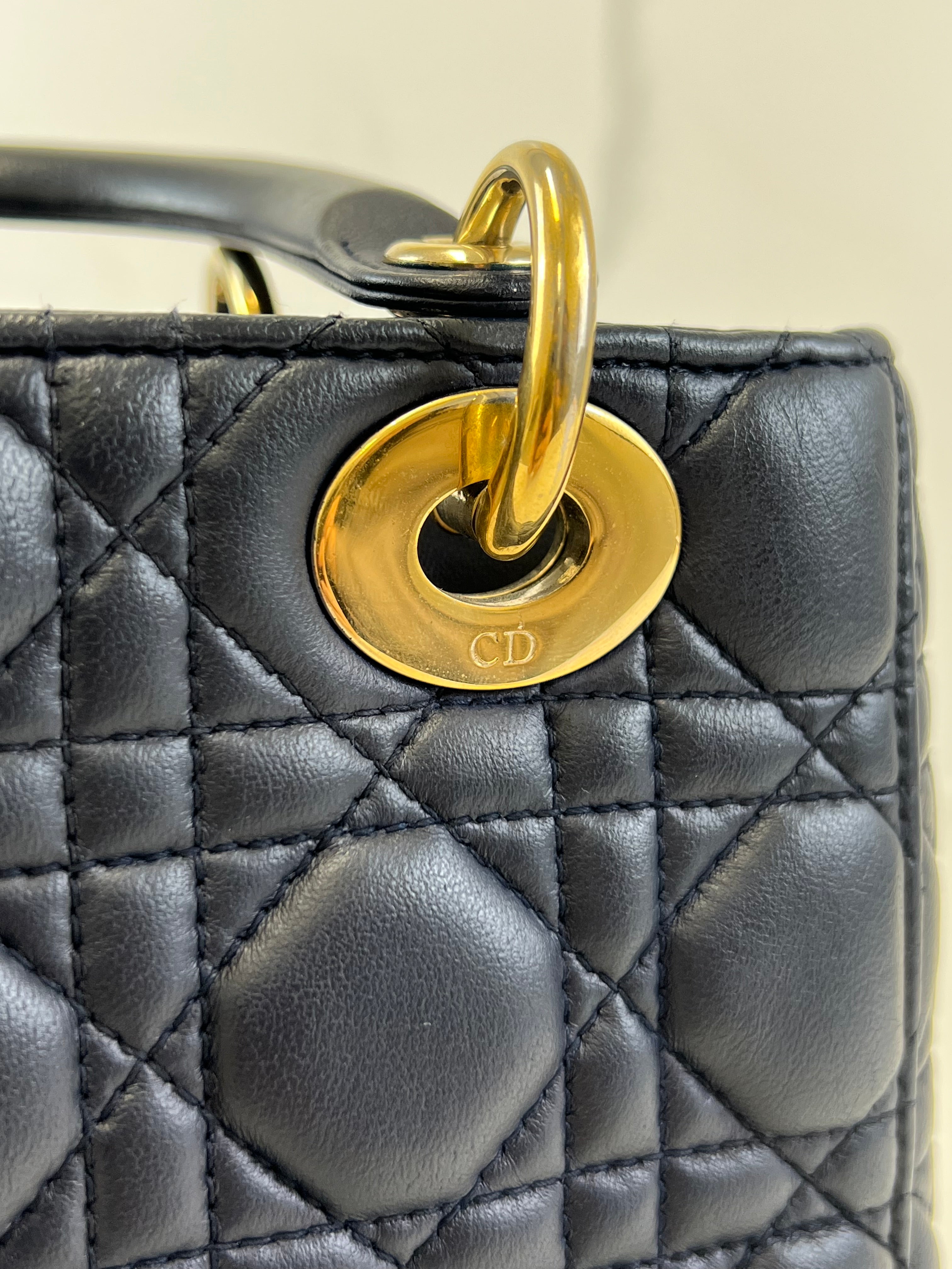 Christian Dior Small Midnight Blue Lady Dior