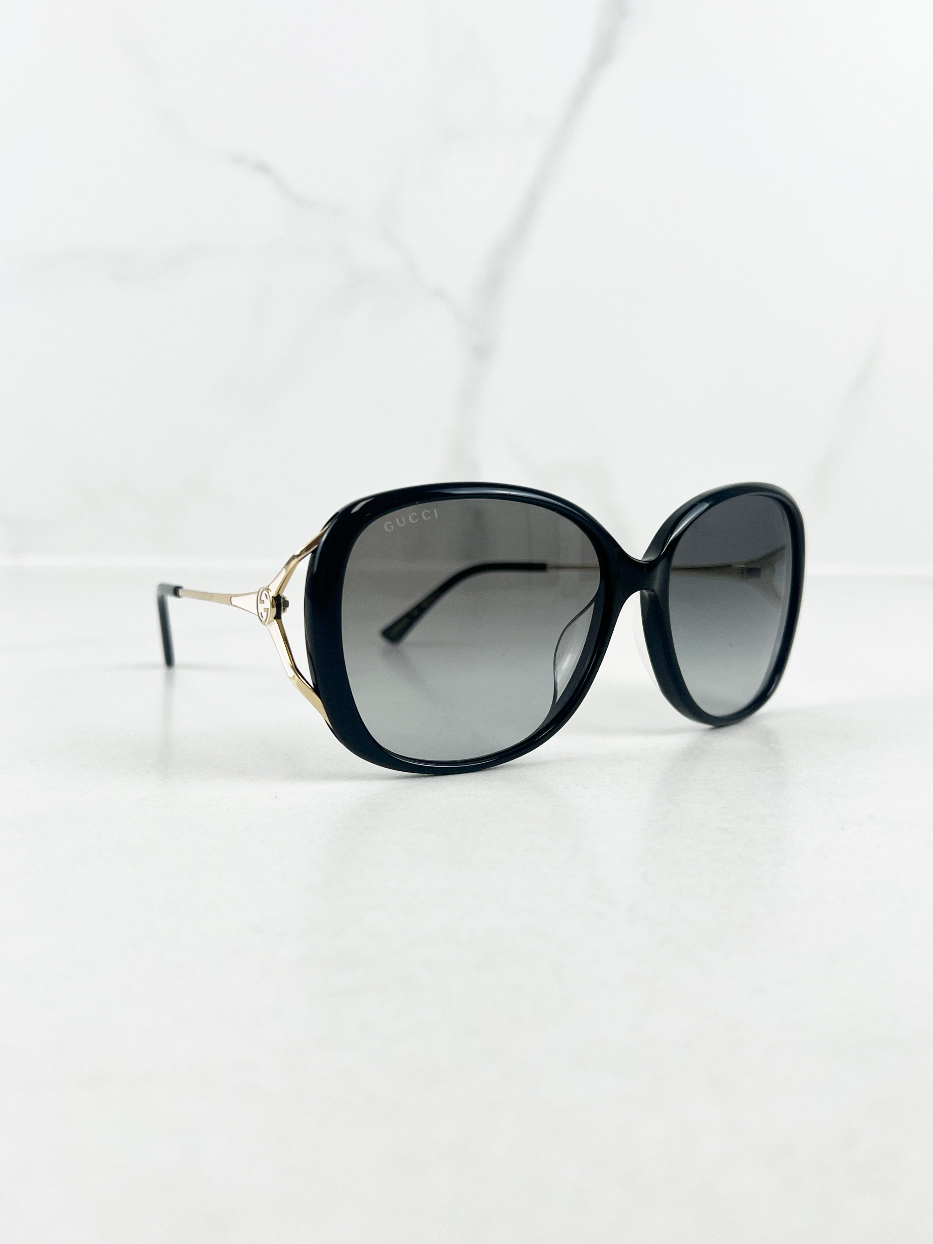 Gucci GG Logo Black Sunglasses