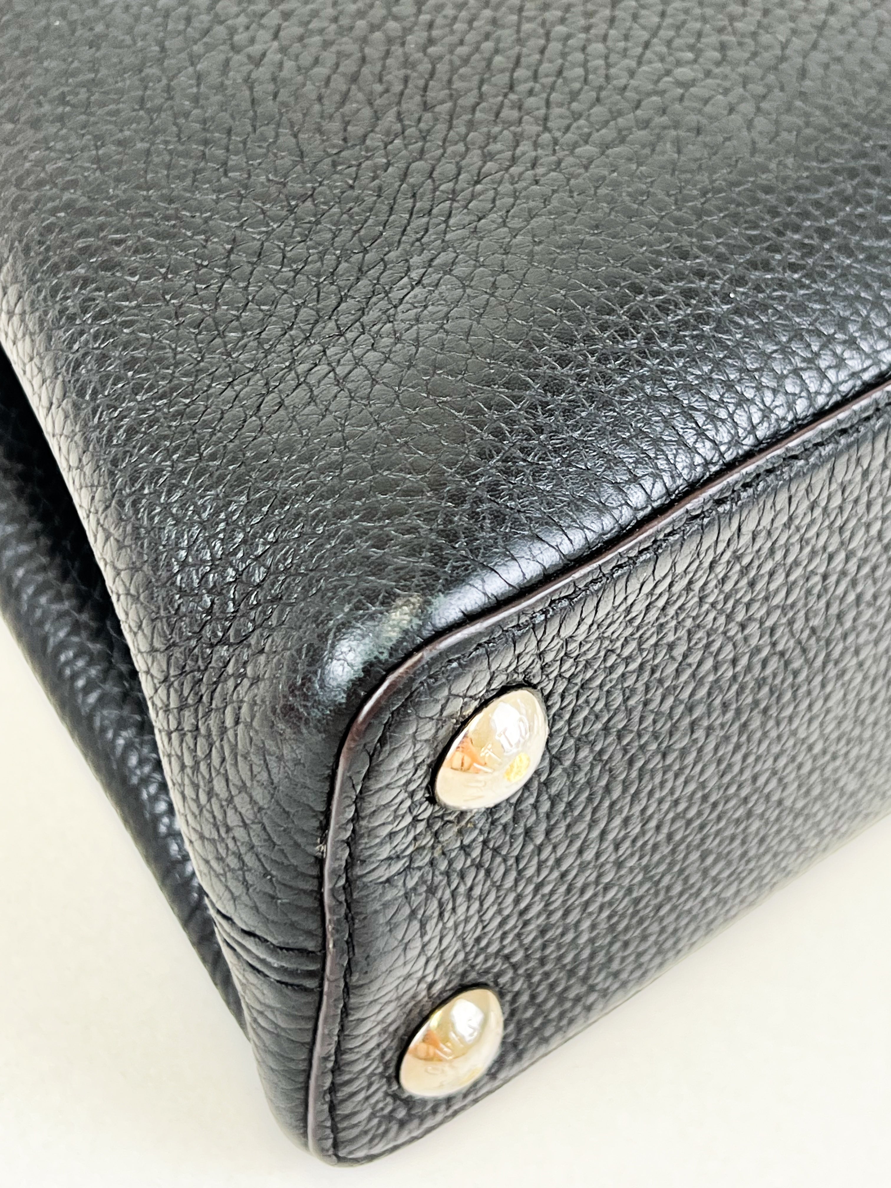 Louis Vuitton Black Capucines BB