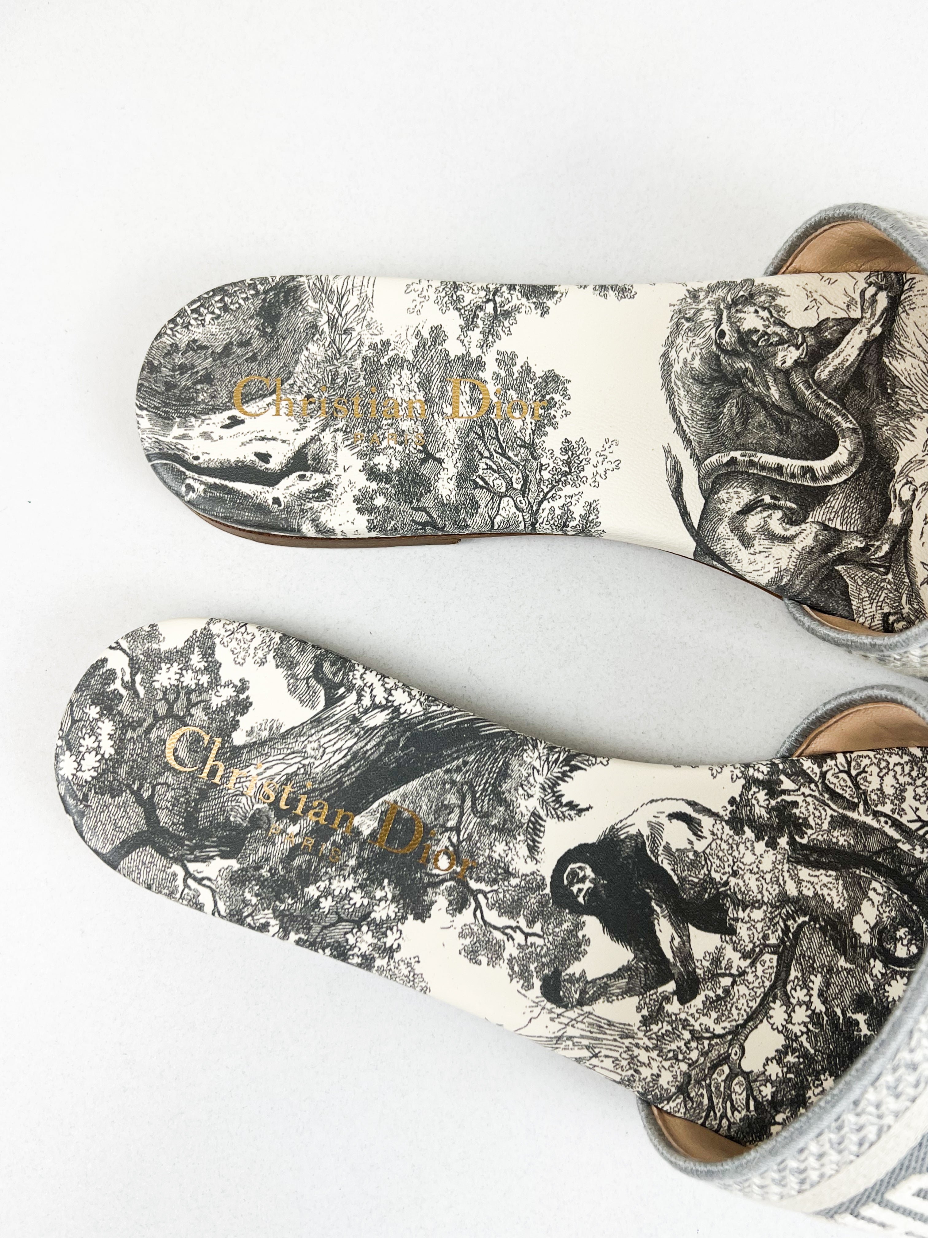 Christian Dior Dway Slides Size 37