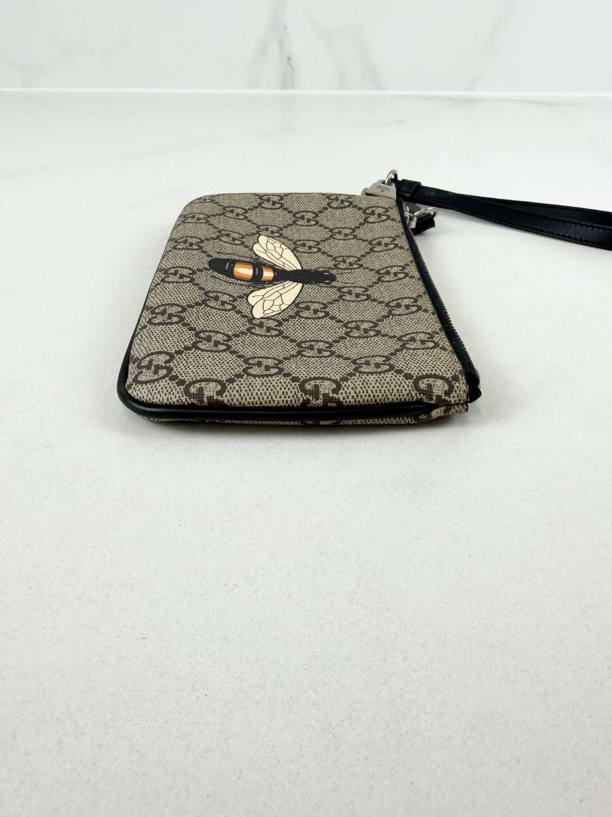 Gucci Bee GG Zip Wallet Pouch