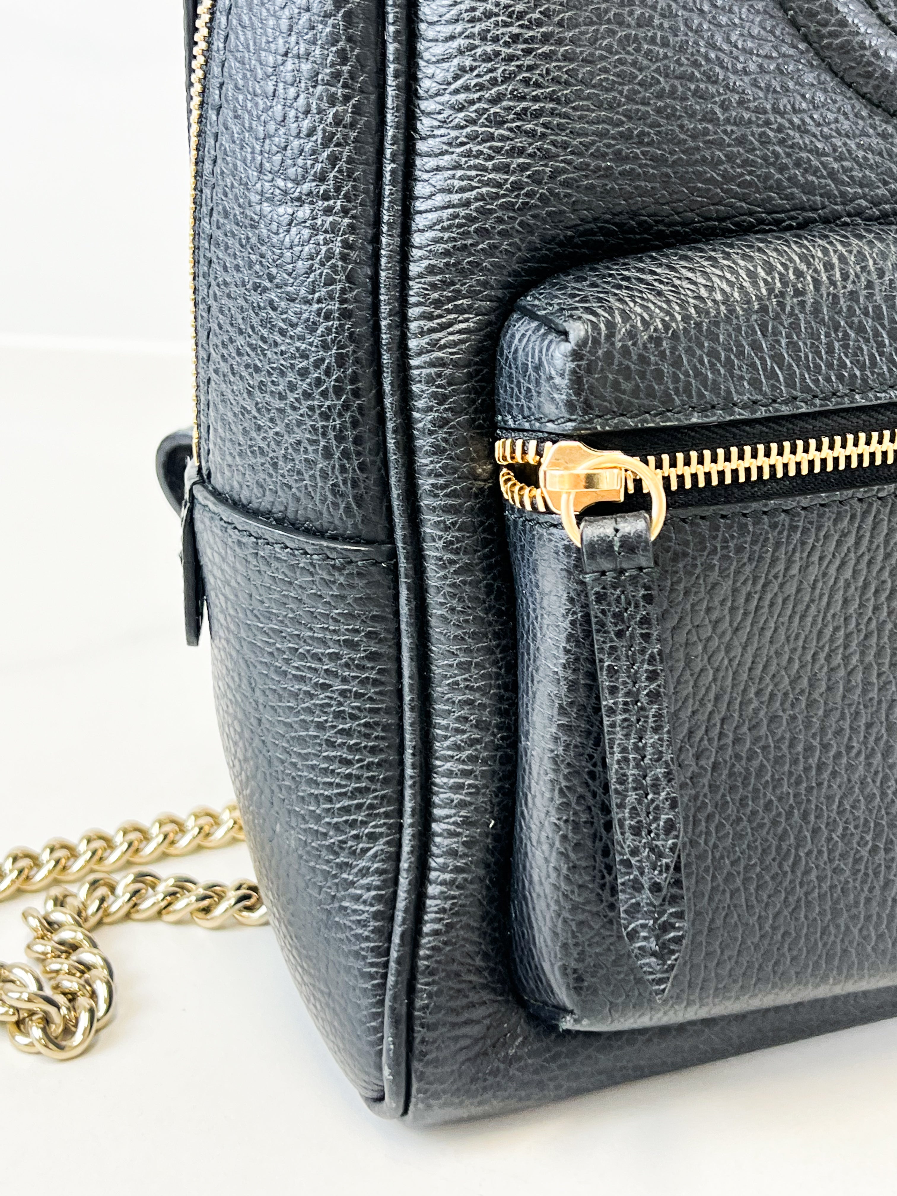 Gucci Soho Grained Leather Backpack