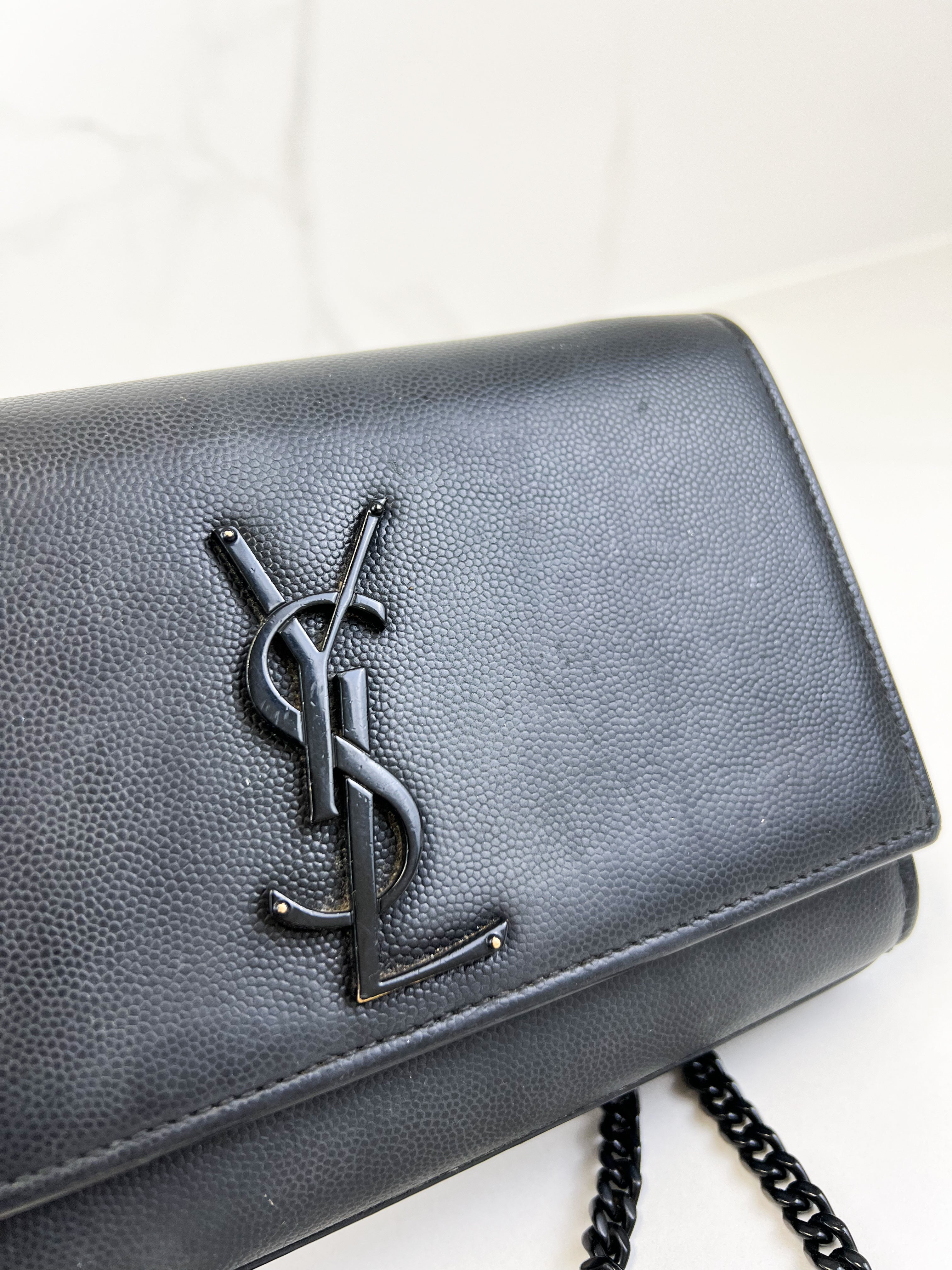 Saint Laurent Kate Small Leather Chain Bag