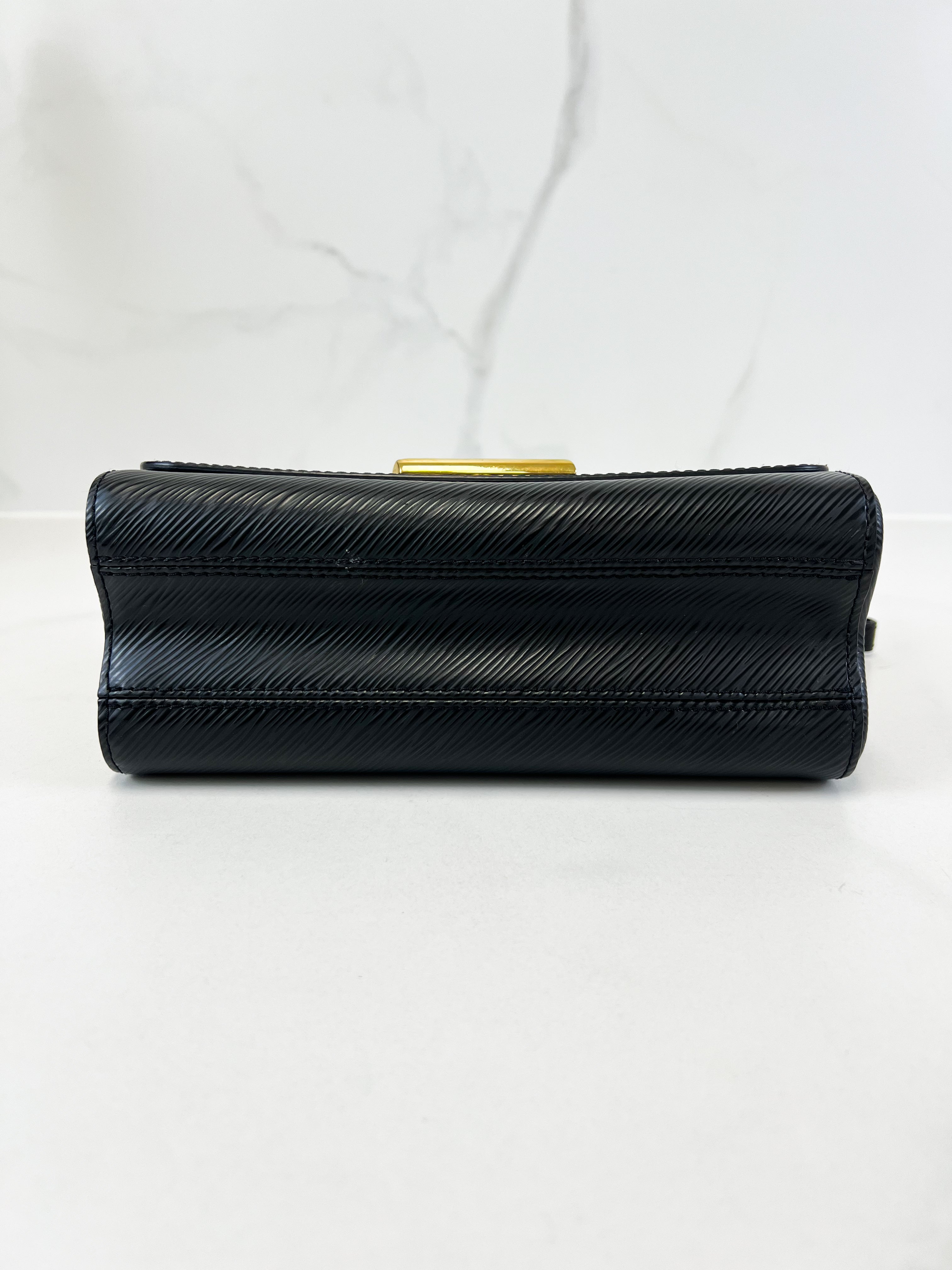 Louis Vuitton Black Twist PM In Epi Leather with GHW & Charms