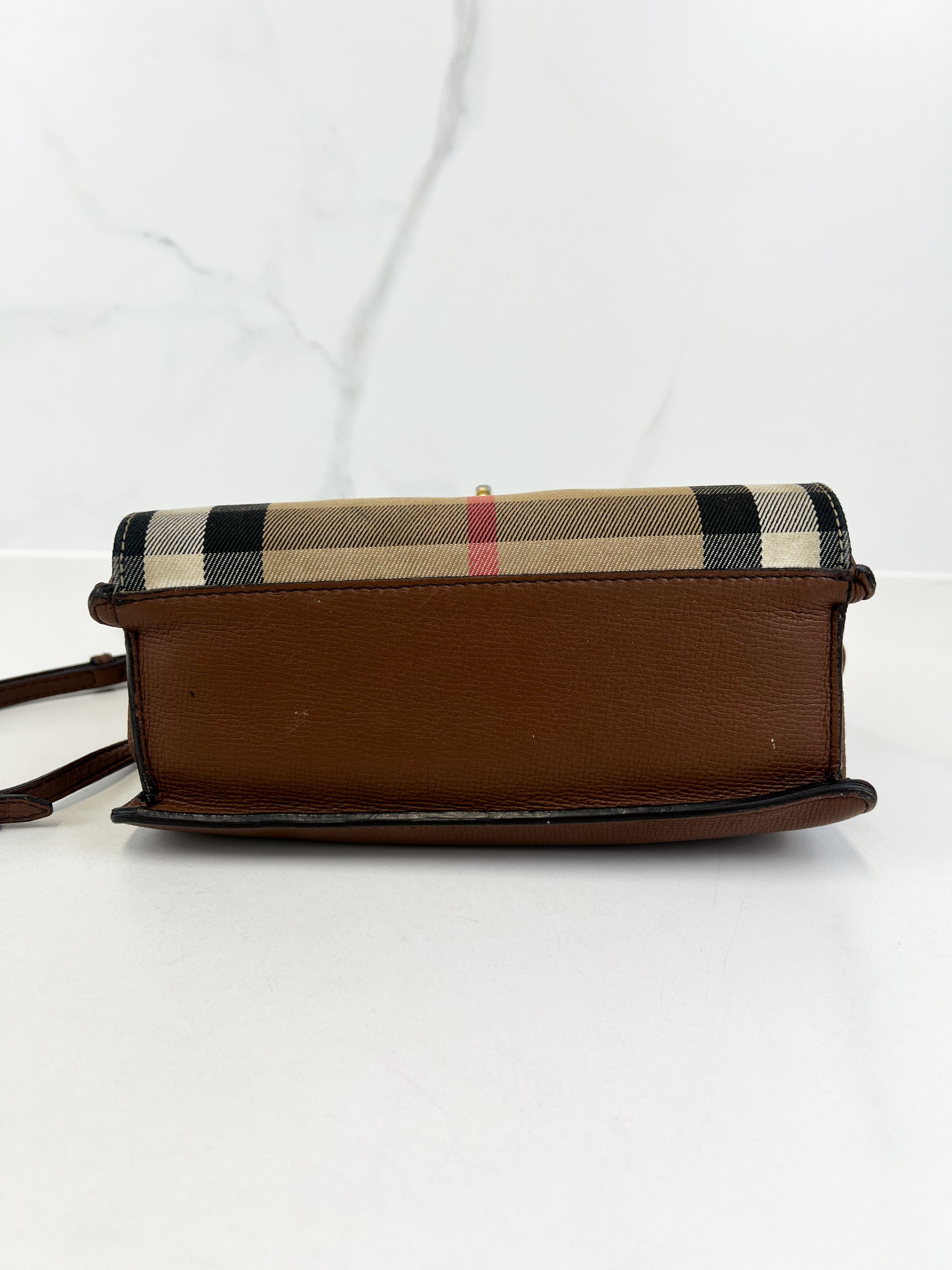 Burberry Macken Small Check Crossbody Bag