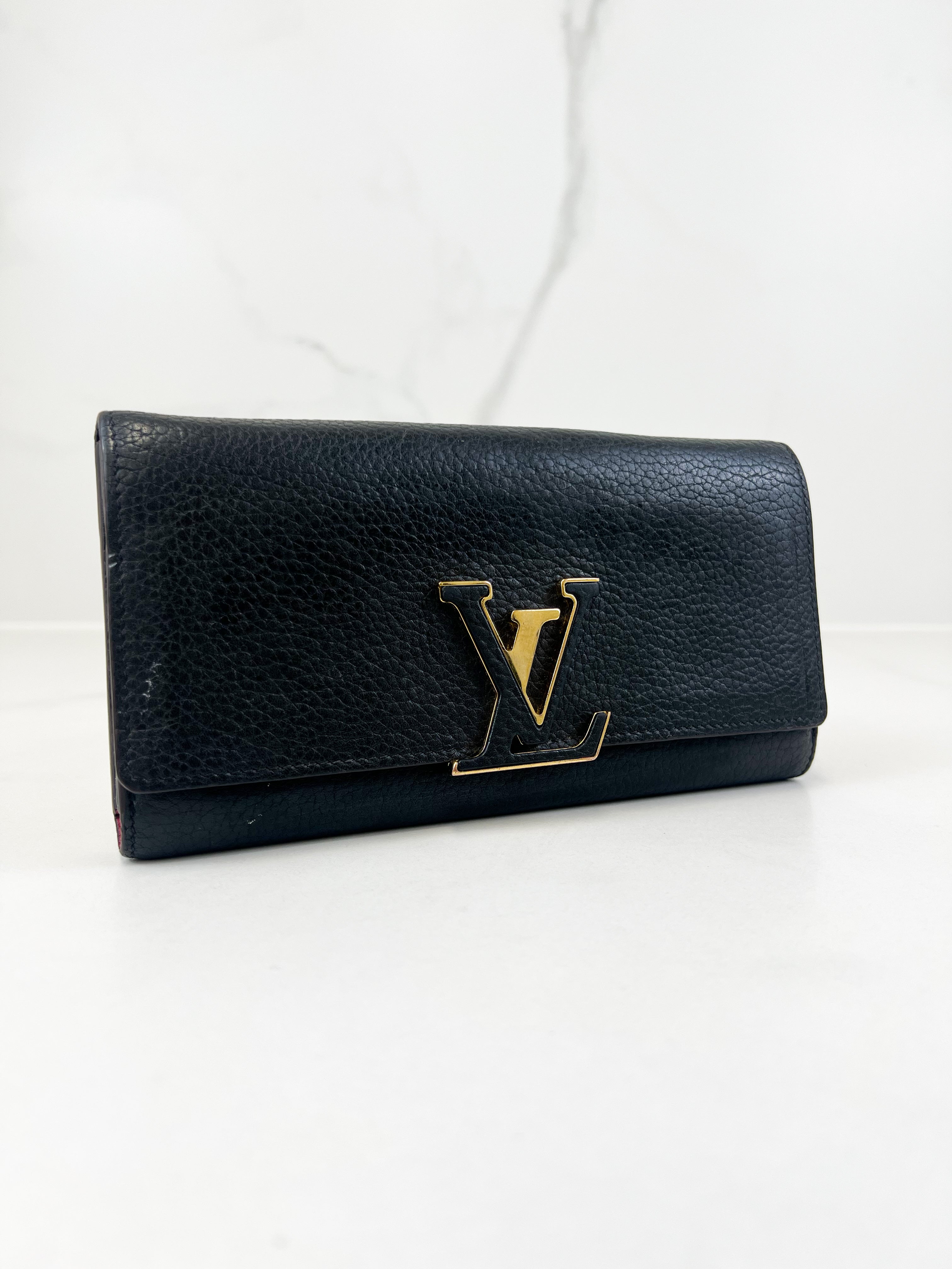 Louis Vuitton Capucines Wallet in Taurillon Leather