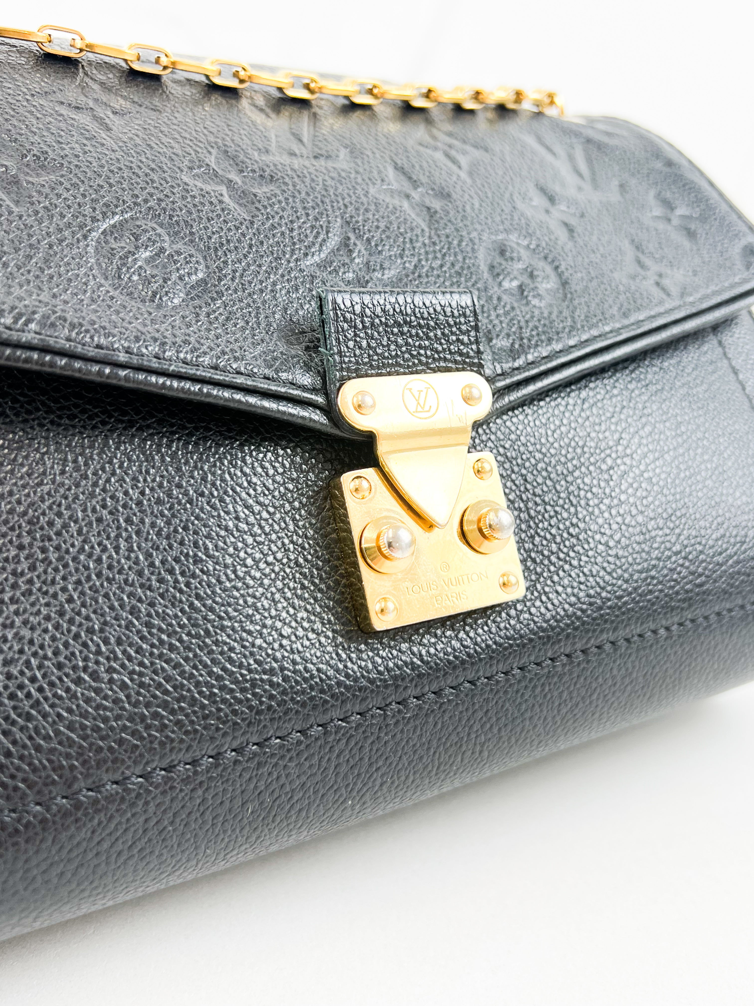Louis Vuitton Black Monogram Empreinte Saint Germain PM