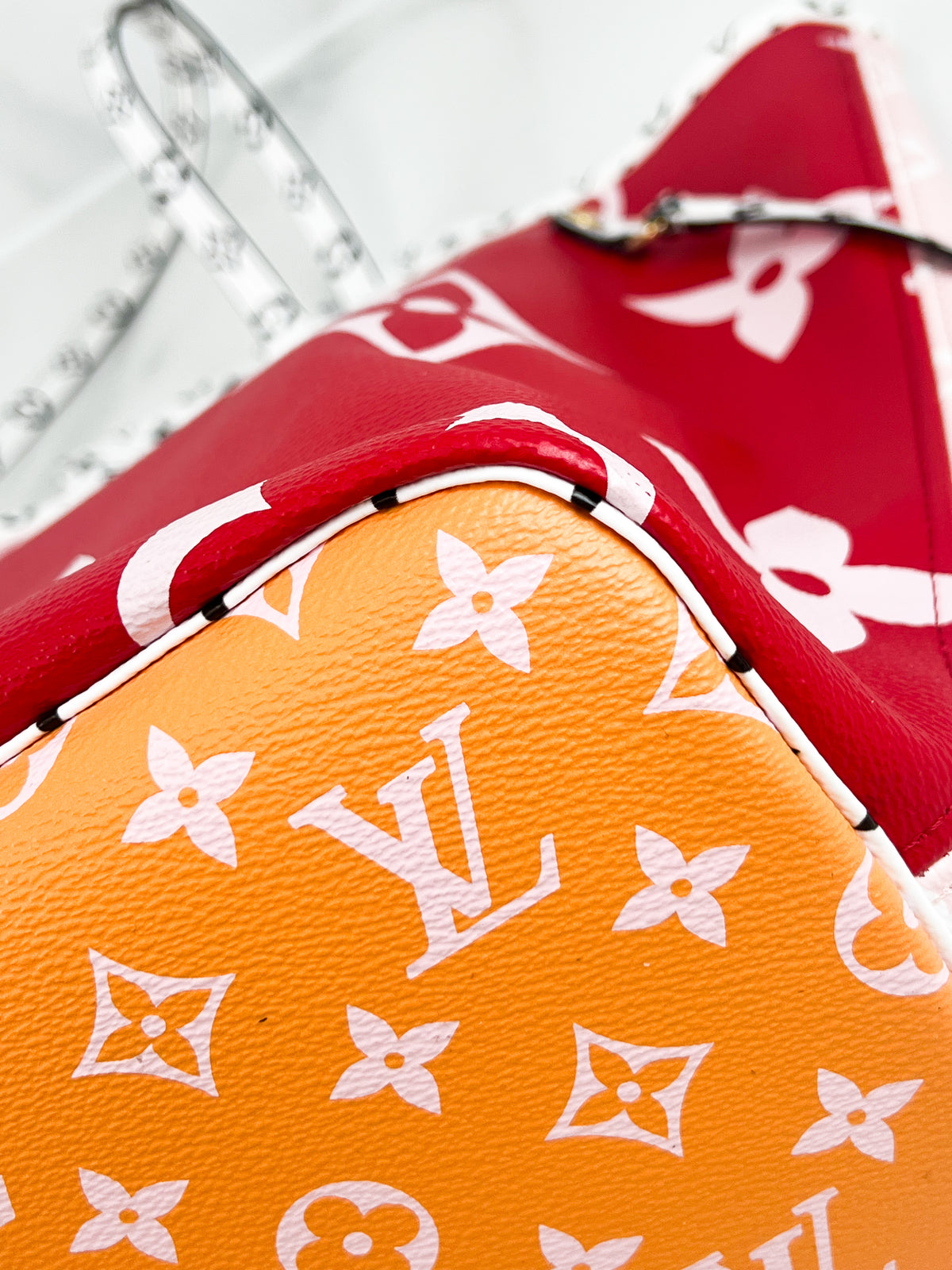 Louis Vuitton Neverfull MM Limited-edition Rouge Giant Monogram Canvas