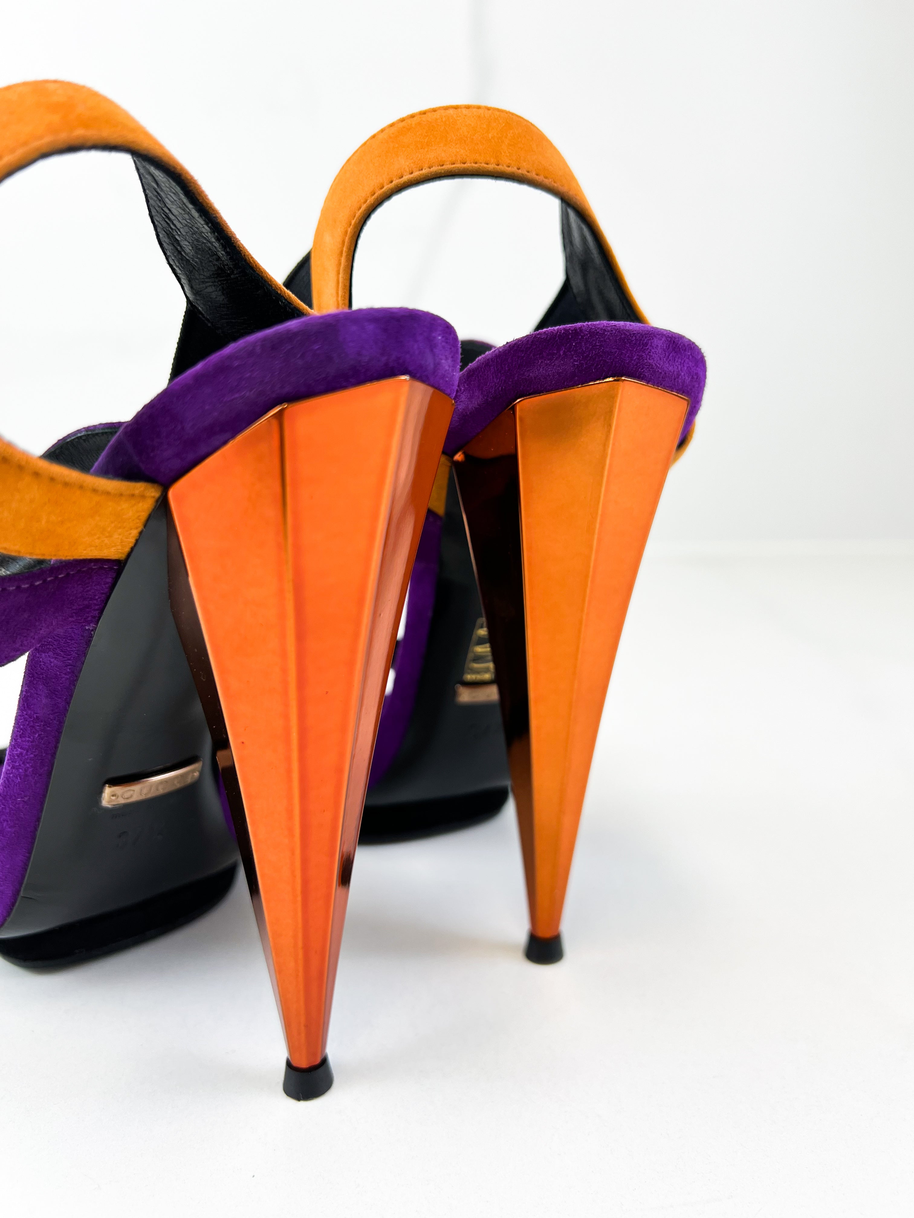 Gucci Tri-Color Suede Heel Size 37.5