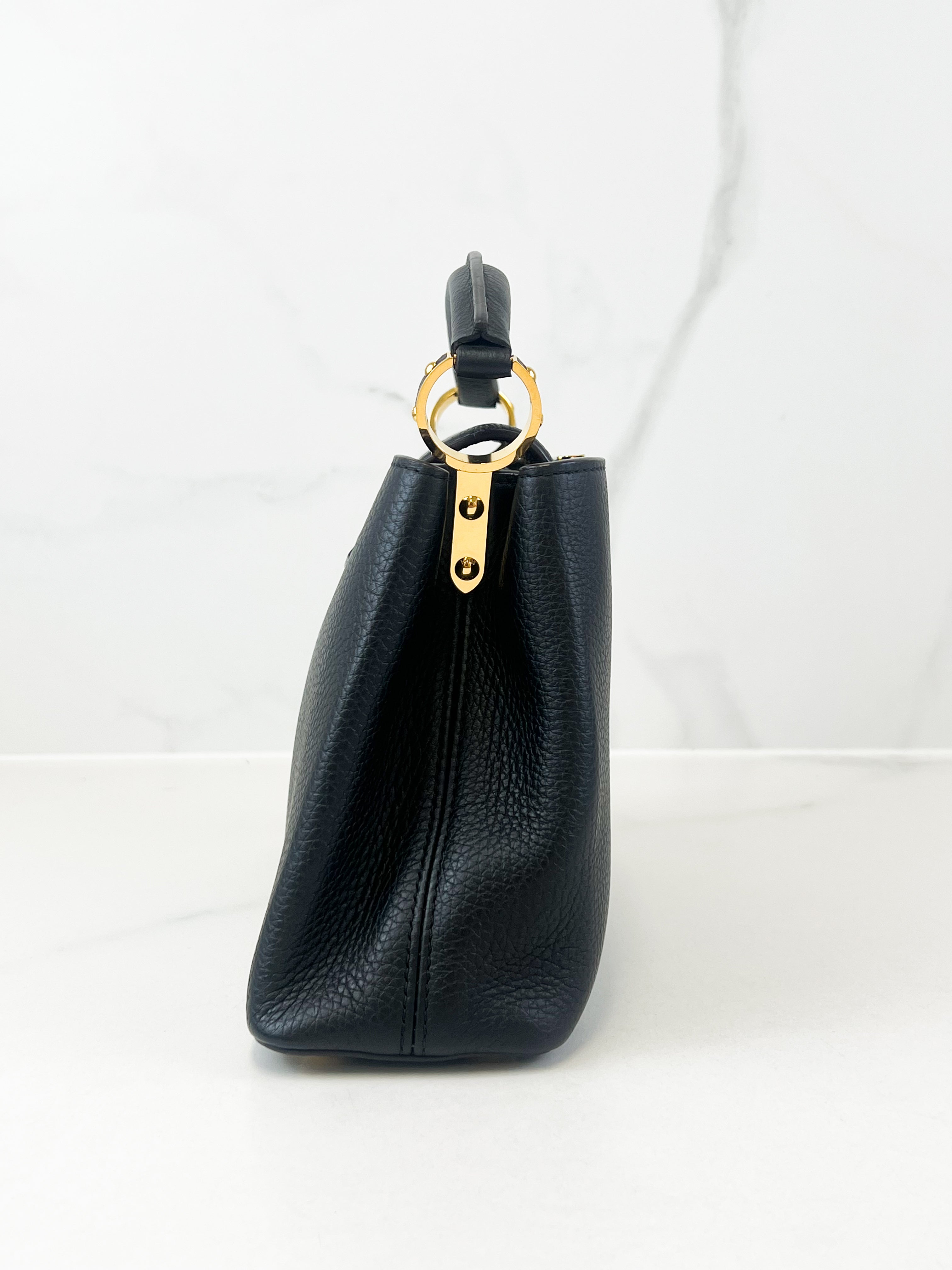 Louis Vuitton Black Capucines BB