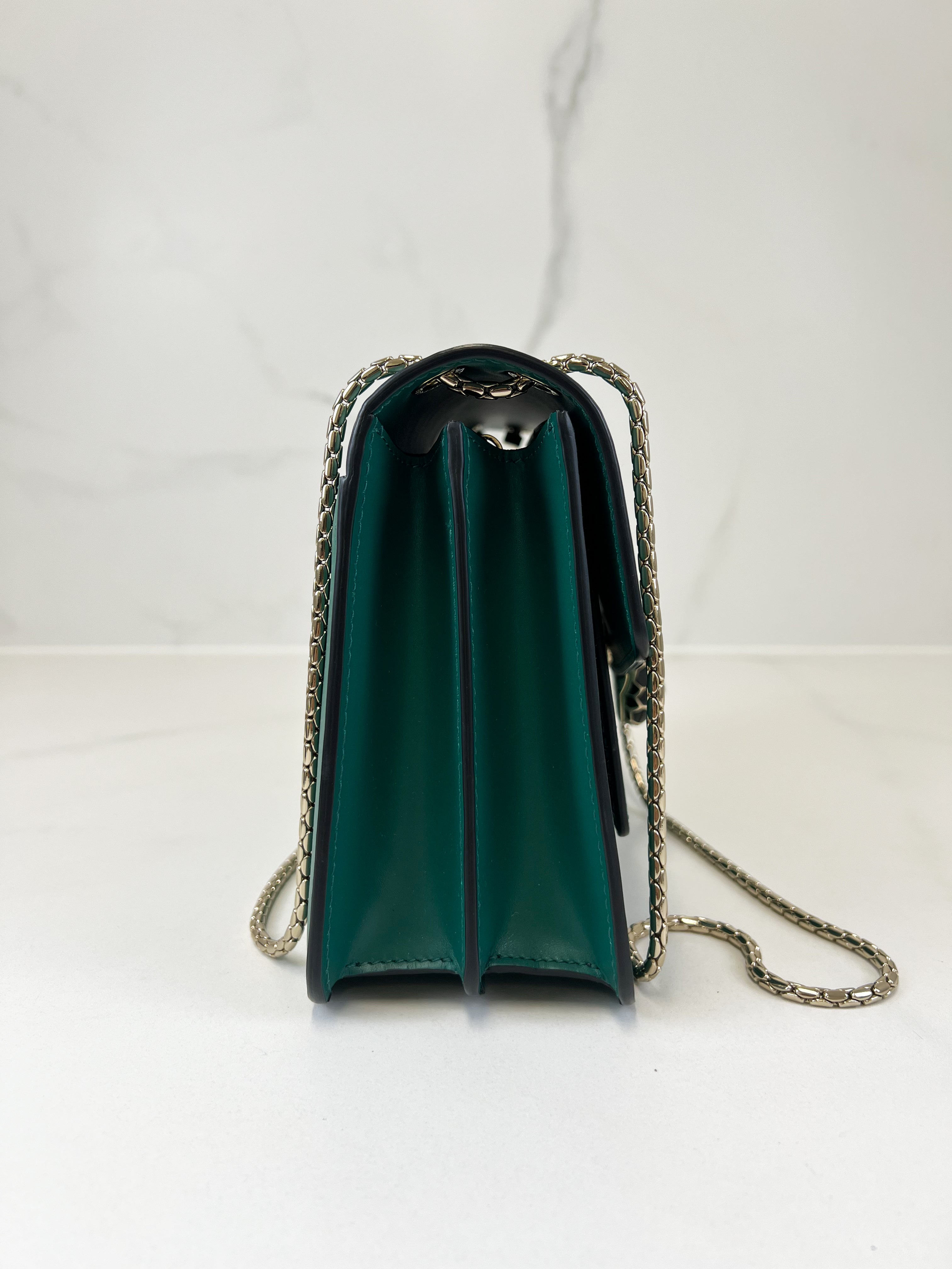 Bvlgari Calf Leather Serpenti Women’s Forever Bag