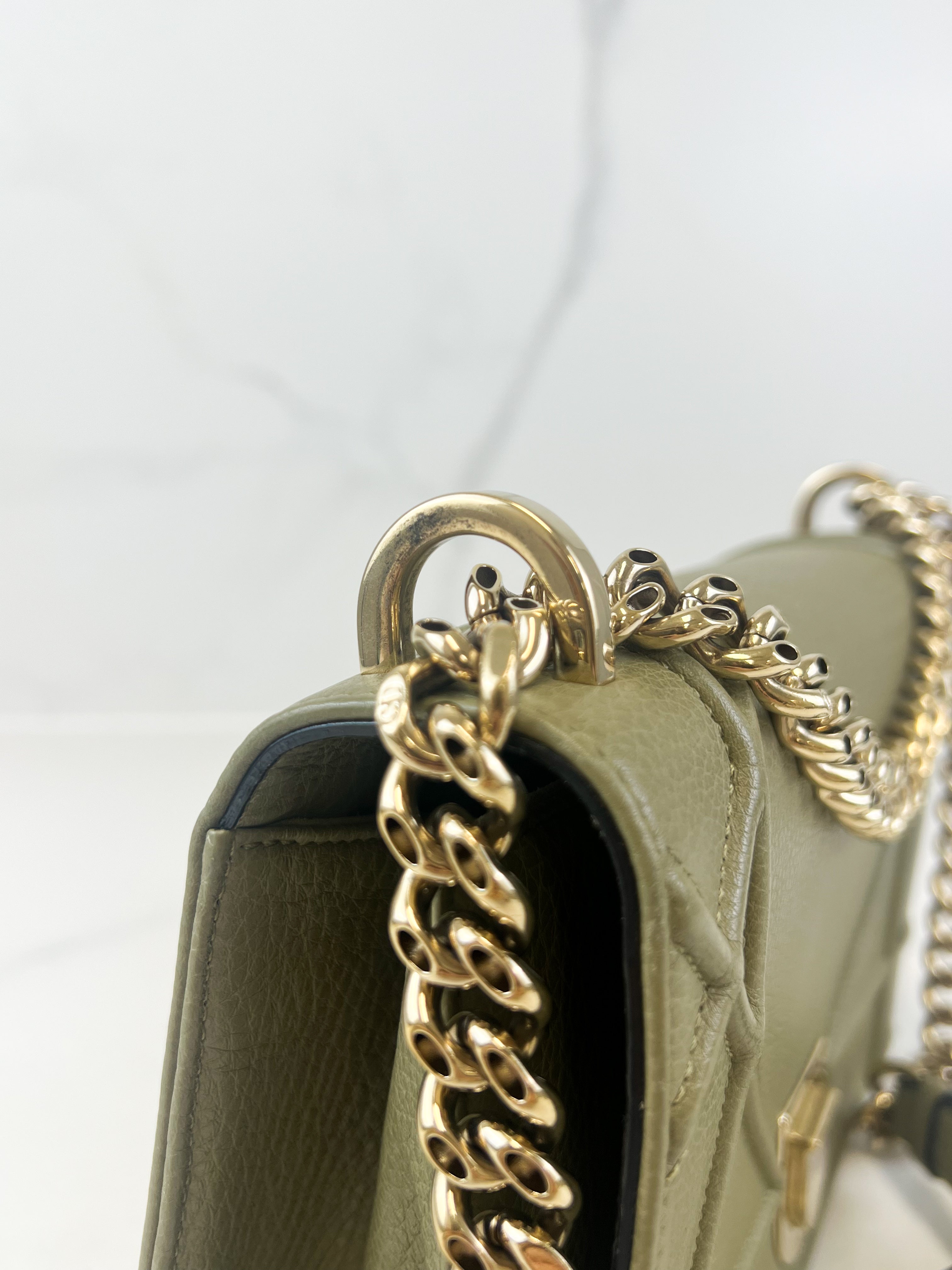 Christian Dior Medium Khaki Diorama