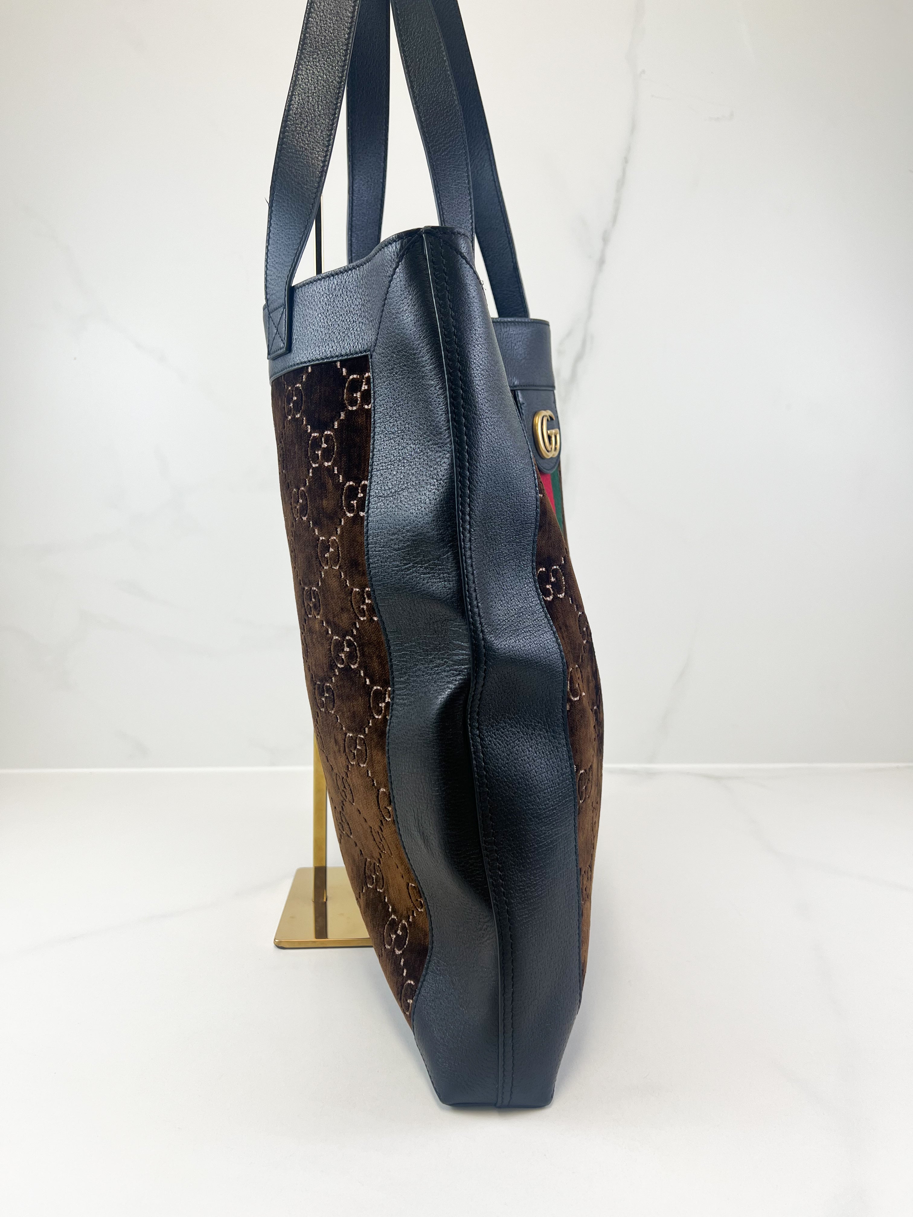 Gucci Velvet Ophidia Tote Bag