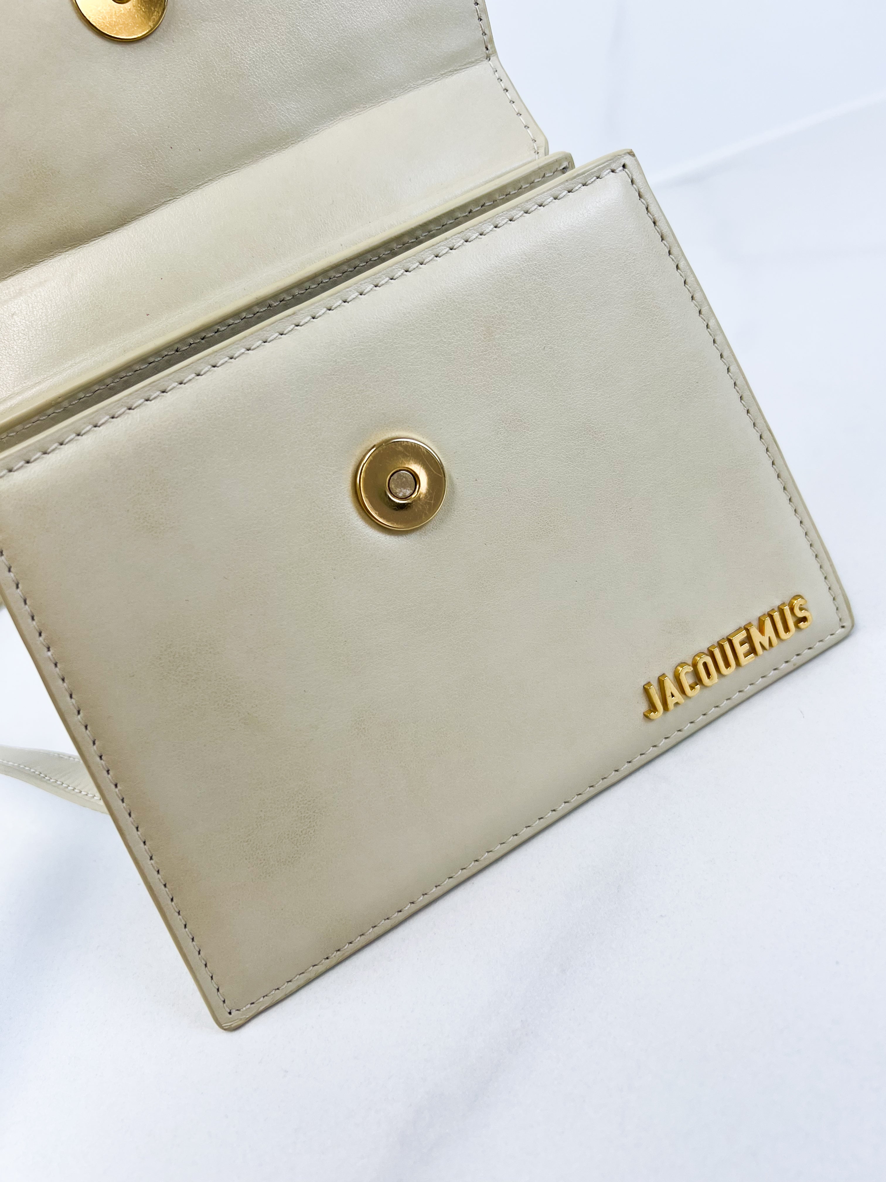 Jacquemus Ivory Le Chiquito Leather Crossbody