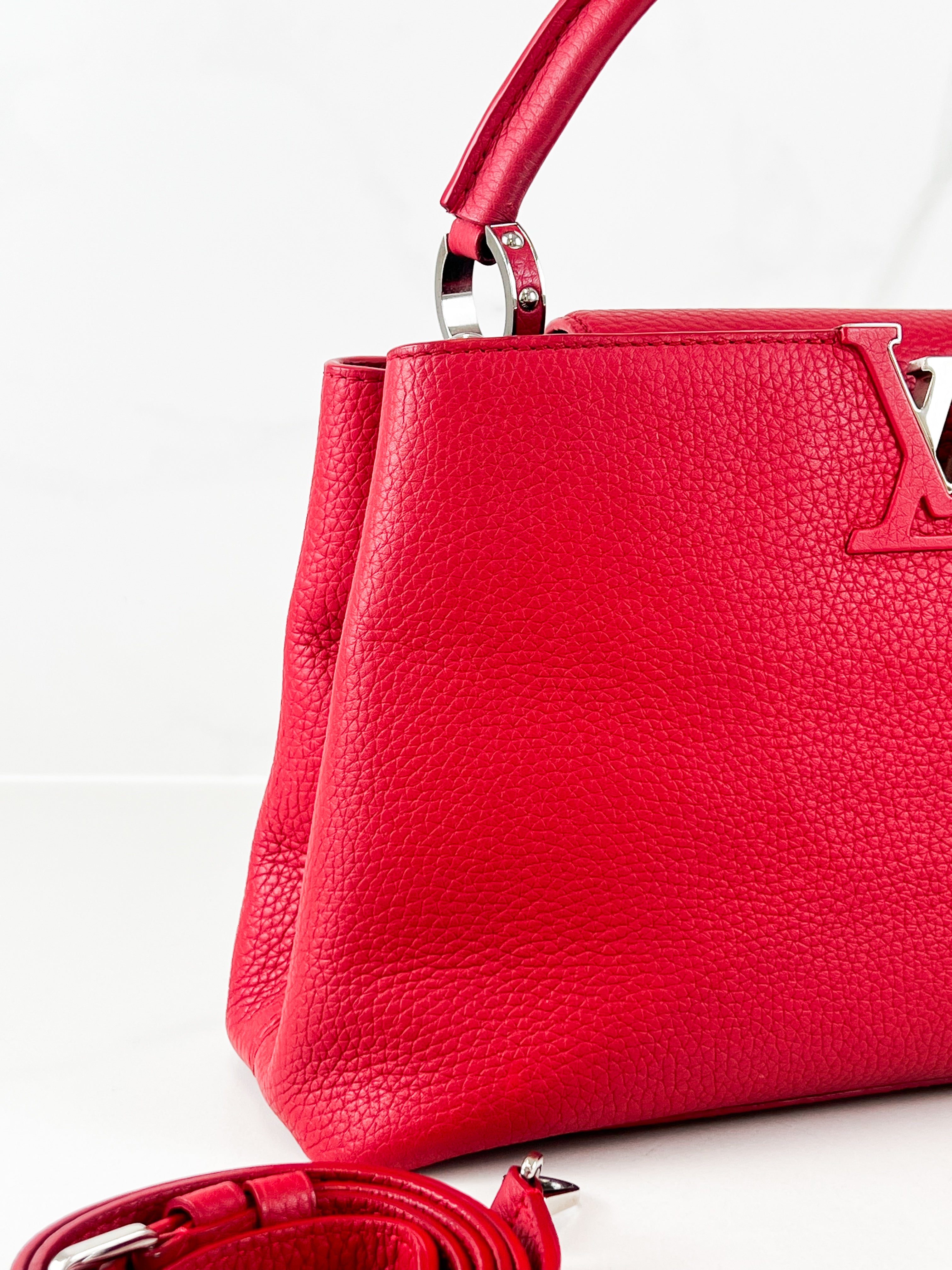 Louis Vuitton Red Capucines PM