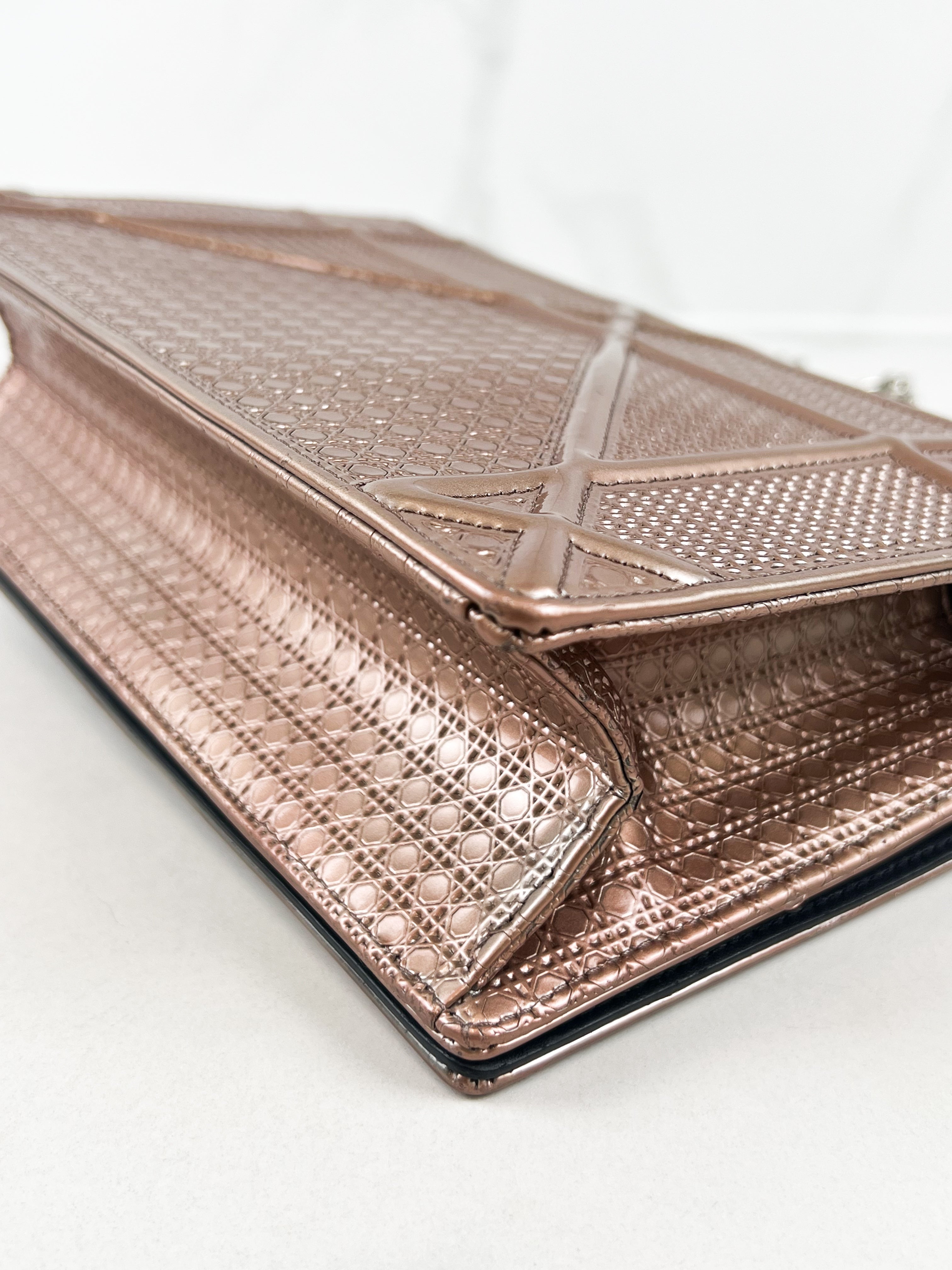 Christian Dior Diorama Medium Cannage in Iridescent pink