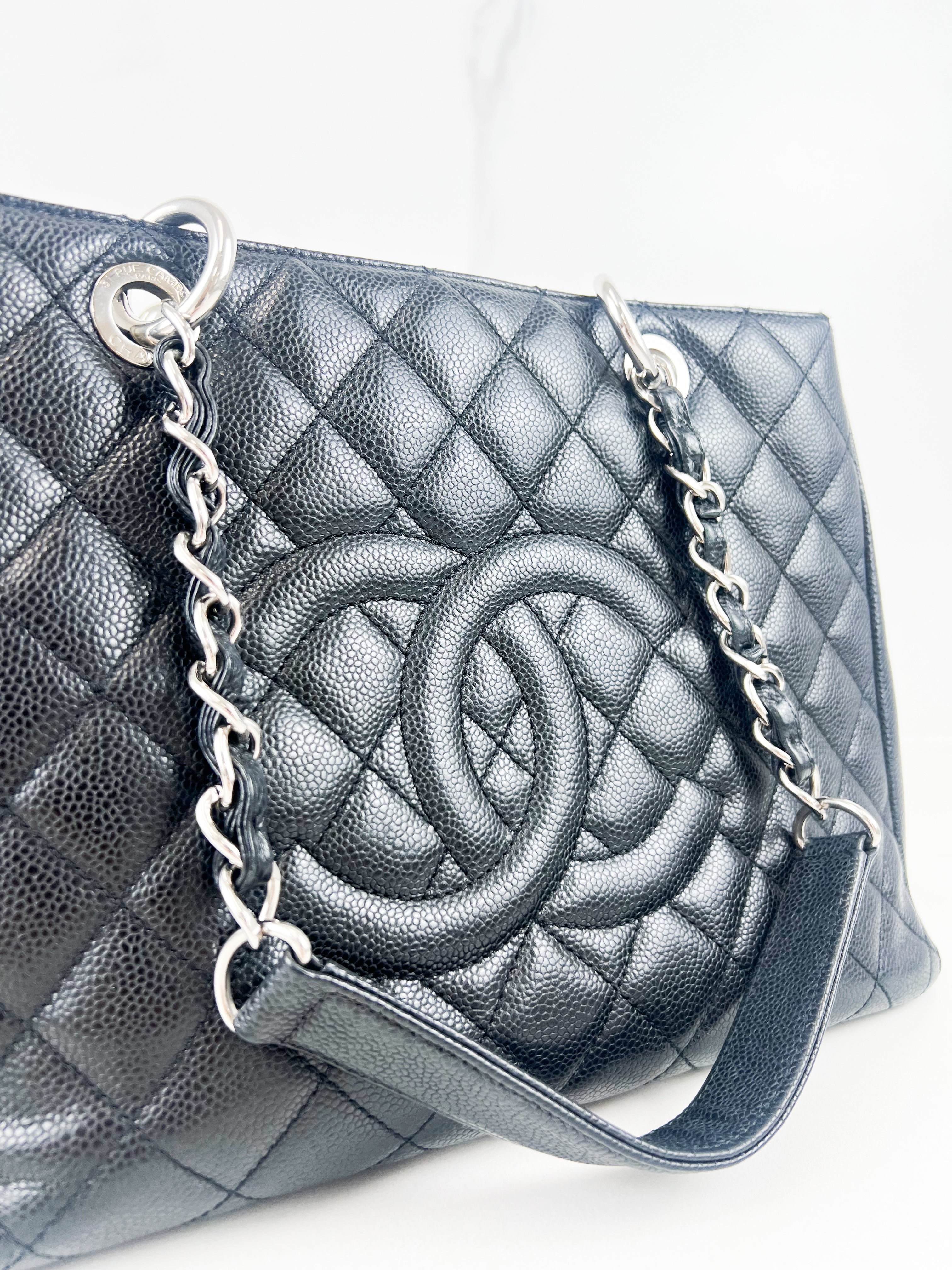 Chanel CC Black Caviar GST Tote