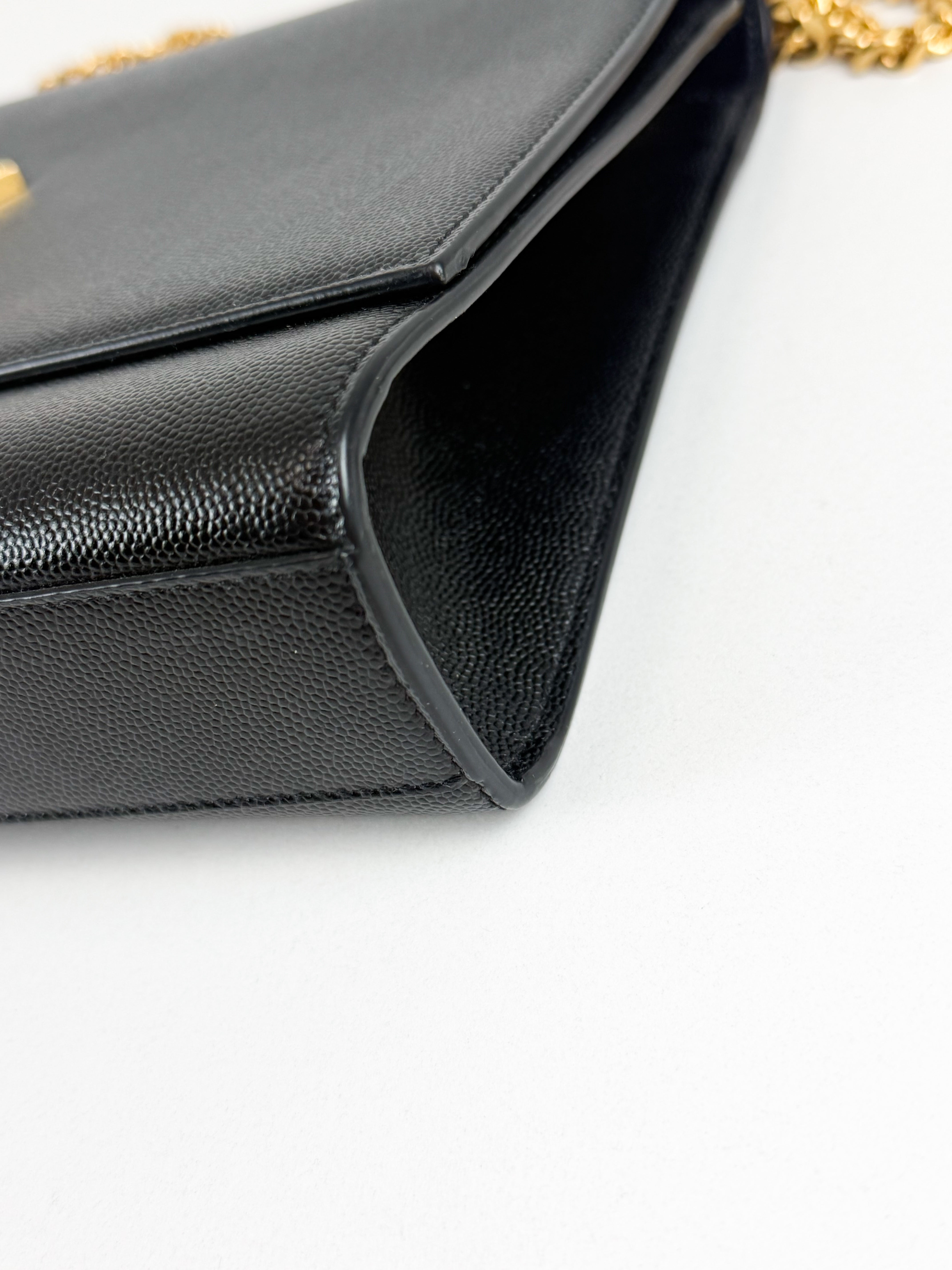 Saint Laurent Black Kate Large Chain Bag with GHW