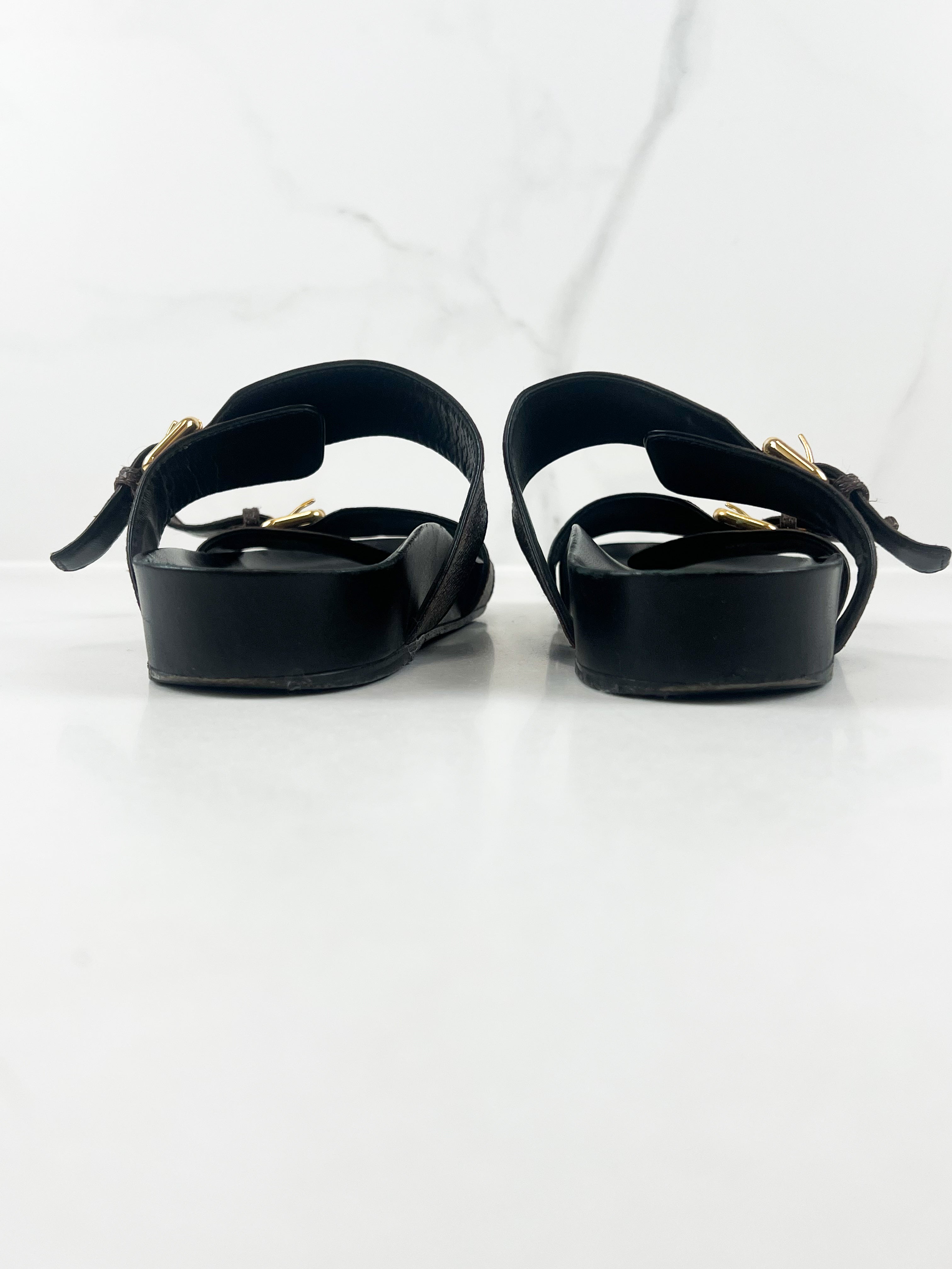 Louis Vuitton Bom Dia Flat Comfort Mule Size 38.5