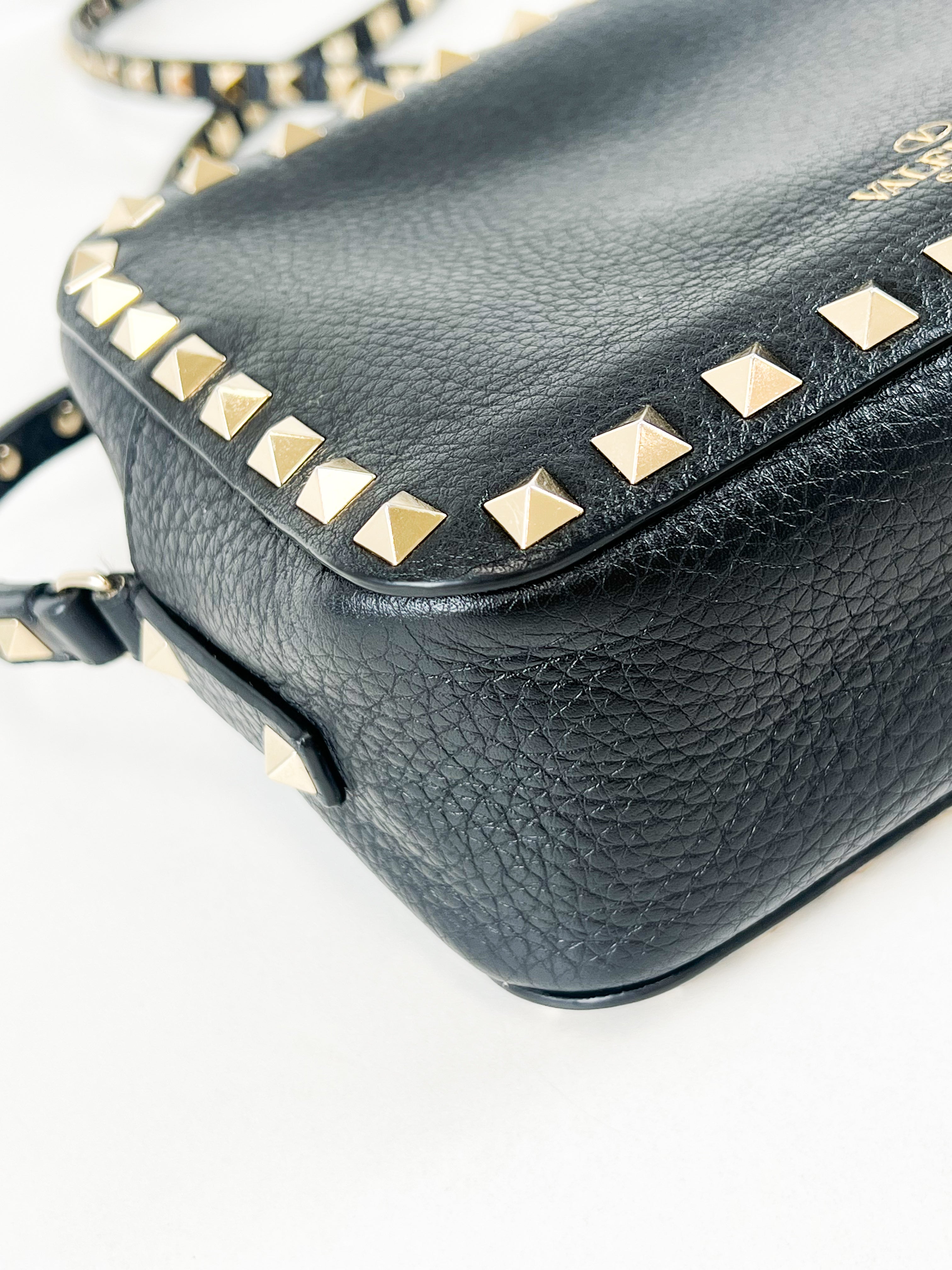 Valentino Garavani Black Rockstud Crossbody Bag