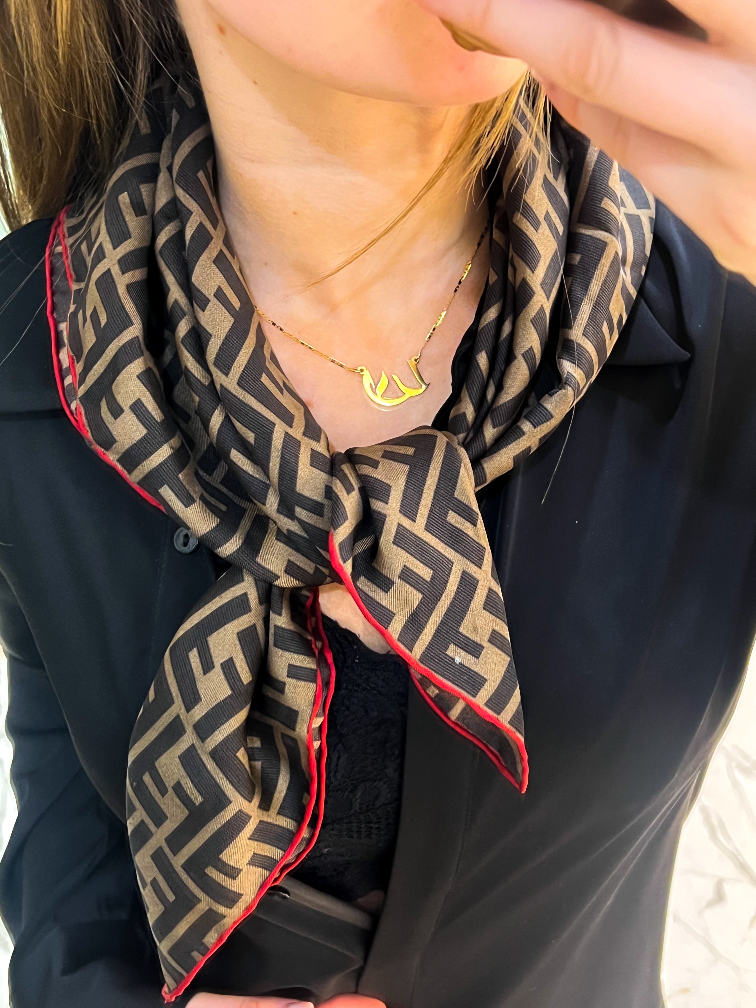 Fendi Silk Foulard Silk Scarf