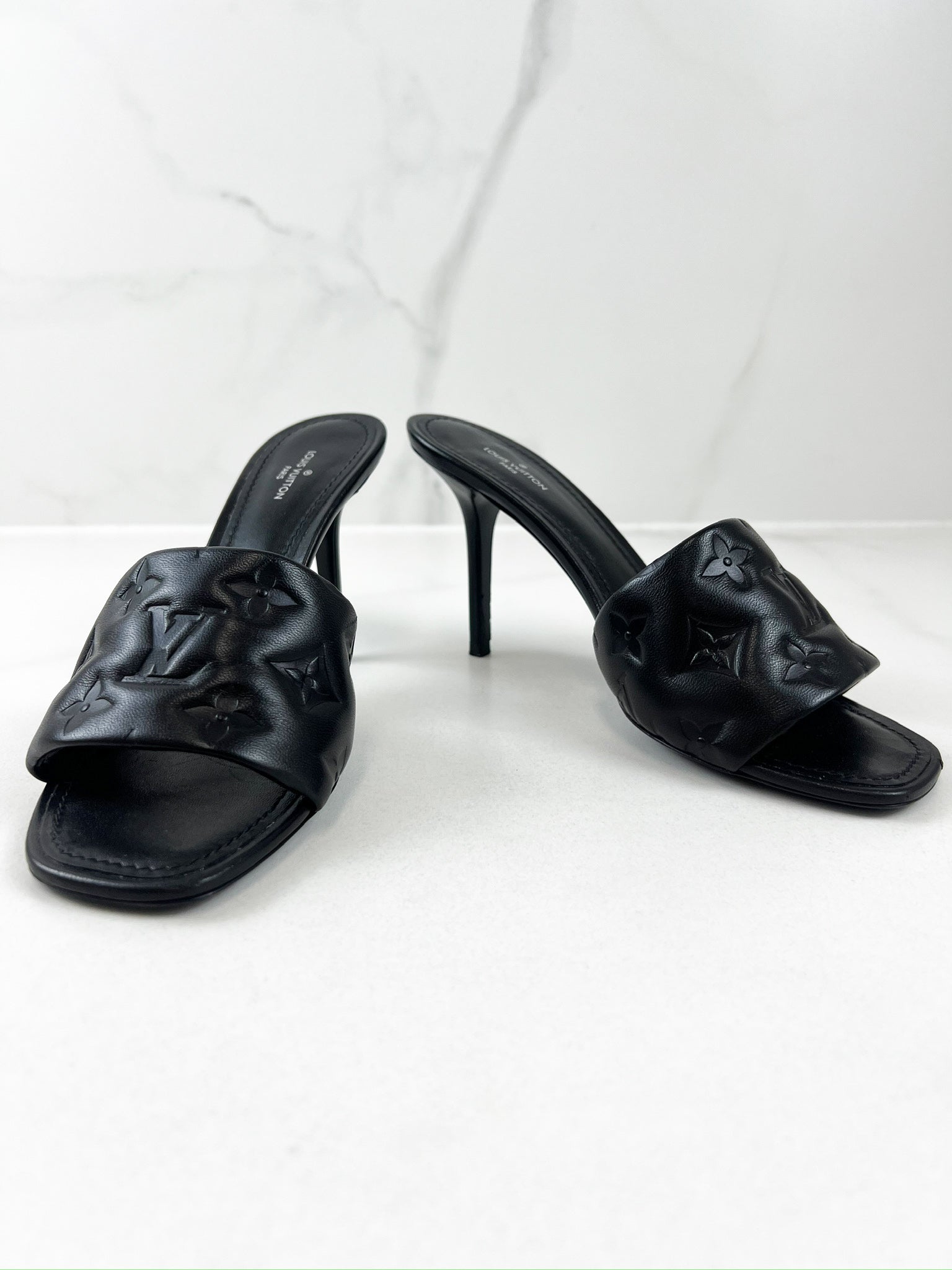 Louis Vuitton Black Neo Revival Mule Size 38