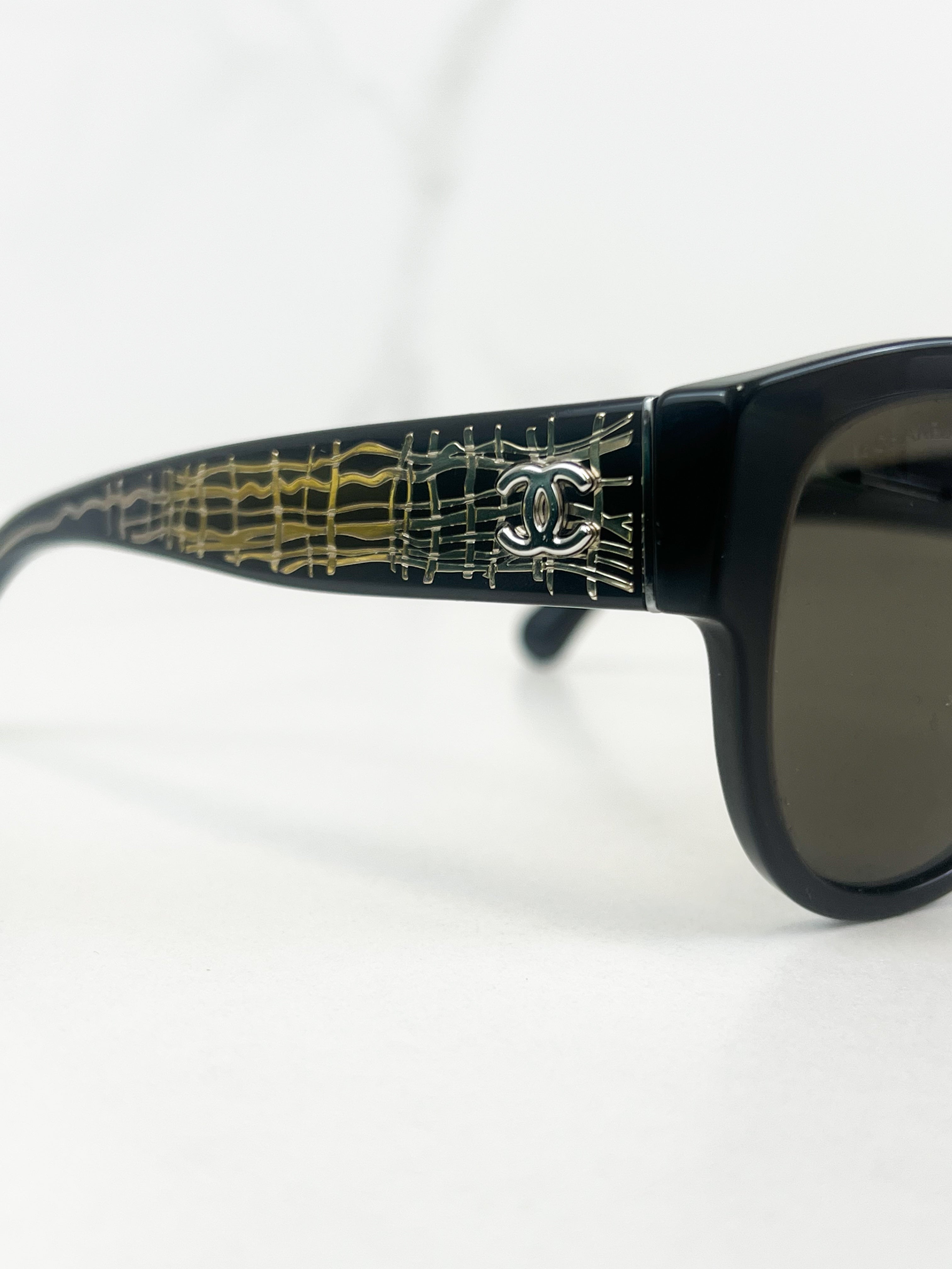 Chanel Black Pantos Sunglasses