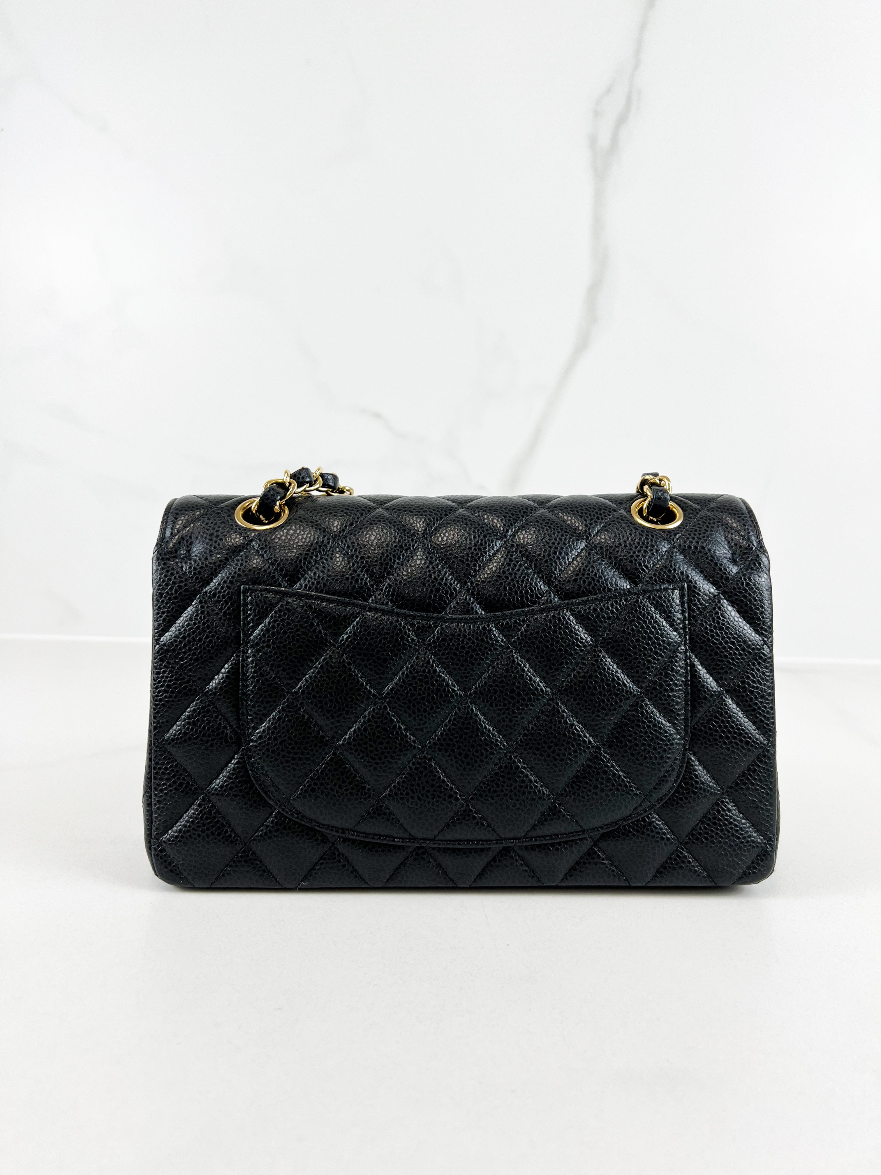 Chanel Small Classic Double Flap Caviar Shoulder Bag