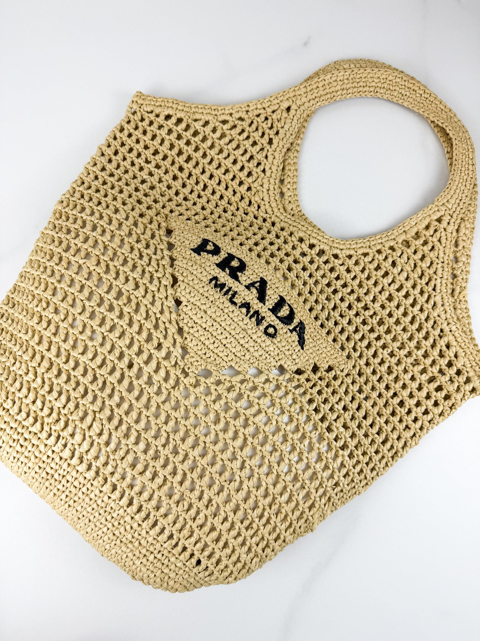 Prada Raffia Tote