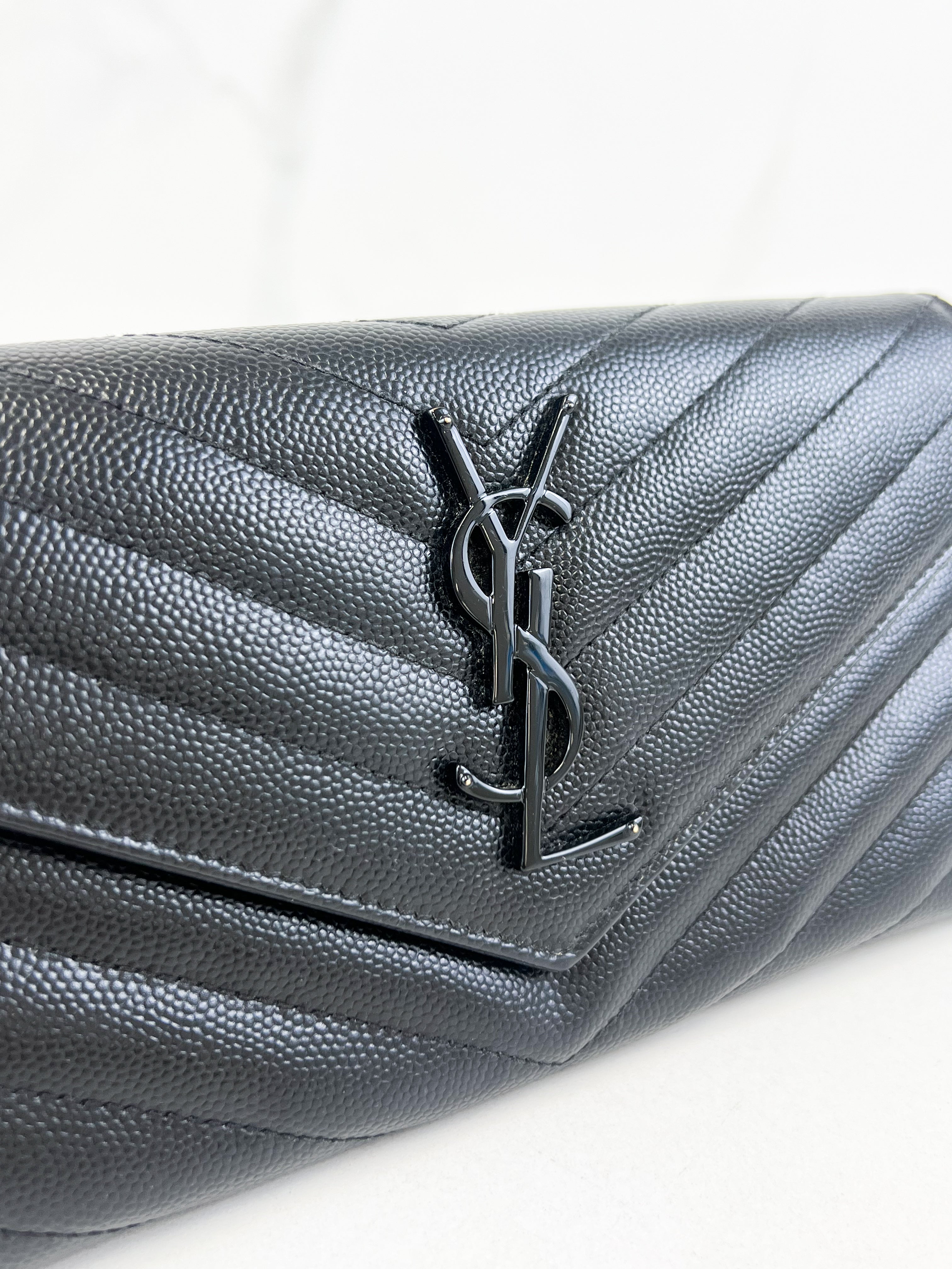 Saint Laurent Cassandre Matelasse Large Wallet